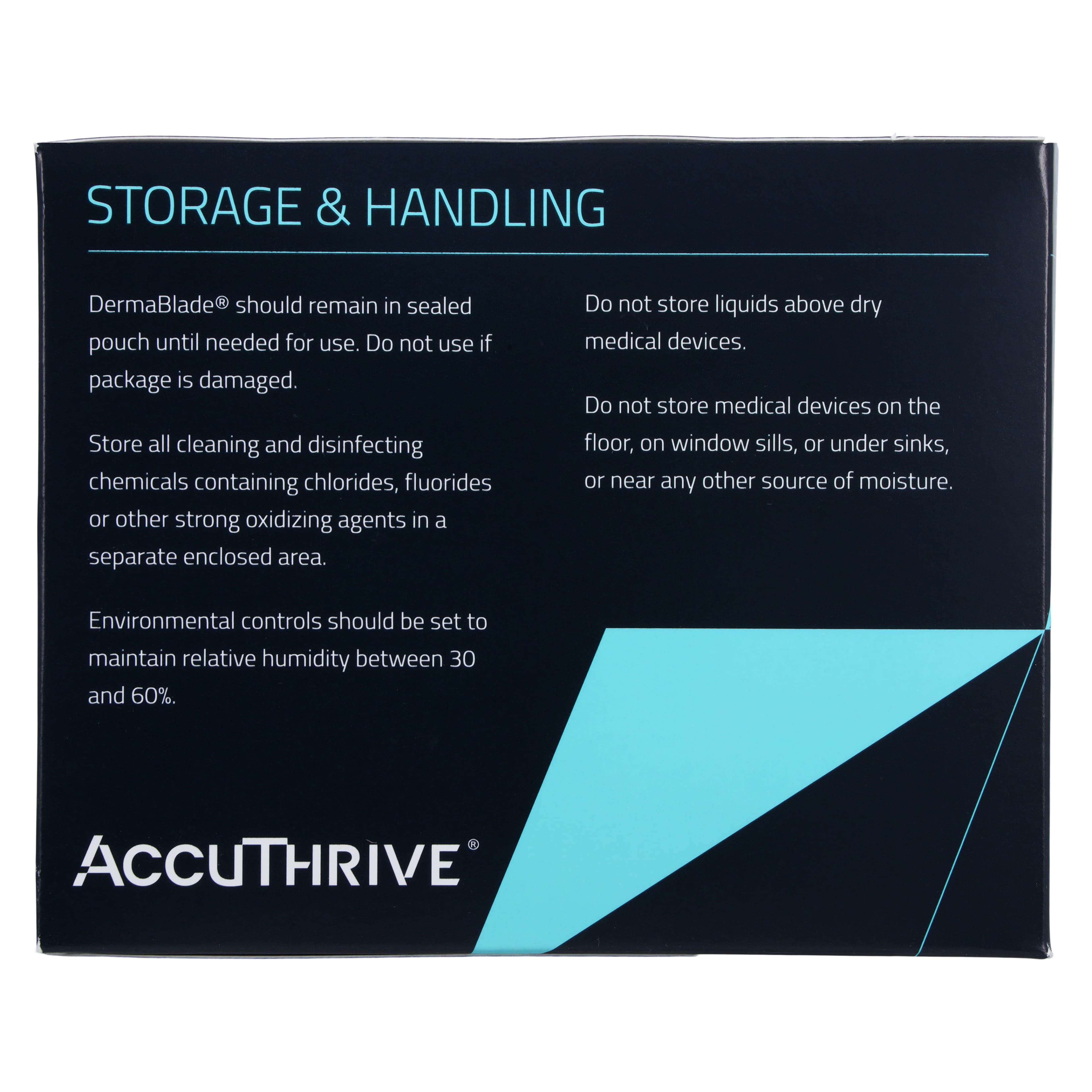 AccuThrive DermaBlade Stainless Steel Biopsy Blade, Sterile, Disposable, 50/Box thumbnail 8