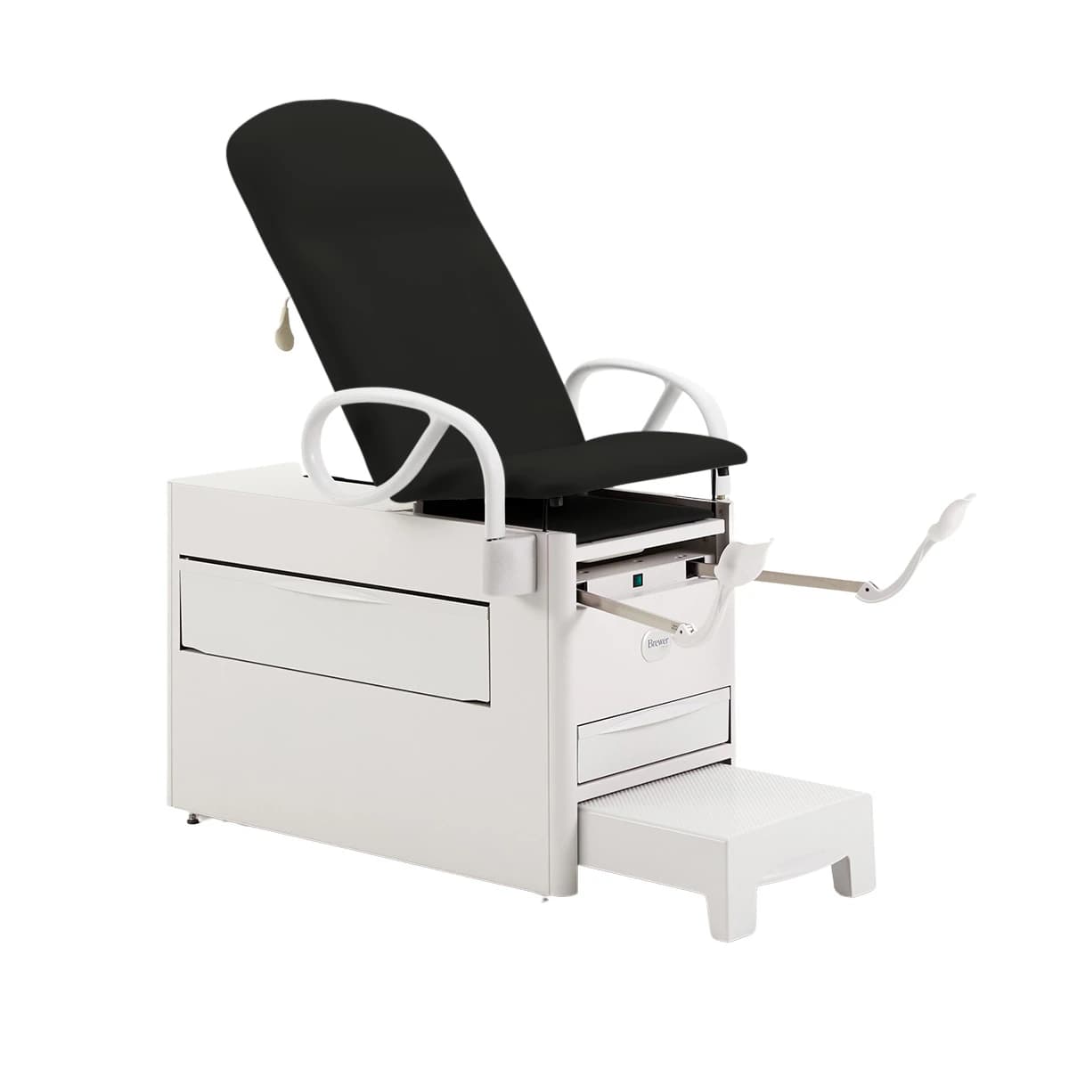 Brewer Versa Power Exam Table with Stirrups and Tilt, Black Satin - Versa Table Strp/Tilt/Electric - Image 1