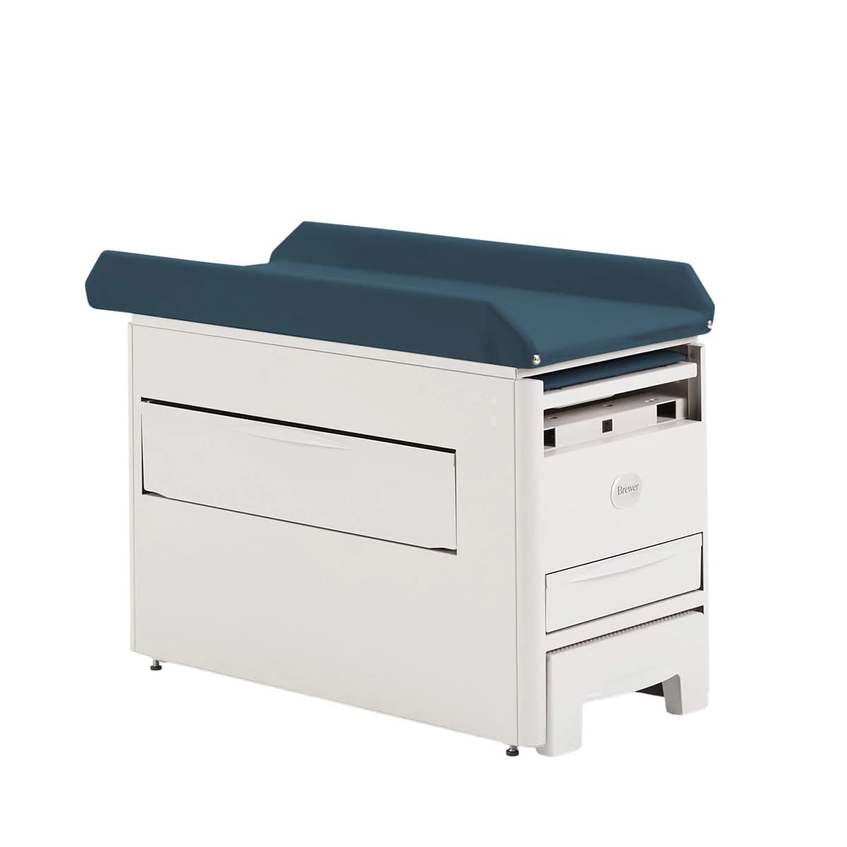 Brewer Versa Pediatric Exam Table with Stirrups, Deep Sapphire, 500 lb Capacity - Ped Exm Tbl Versa w/ Stirrups - Image 1