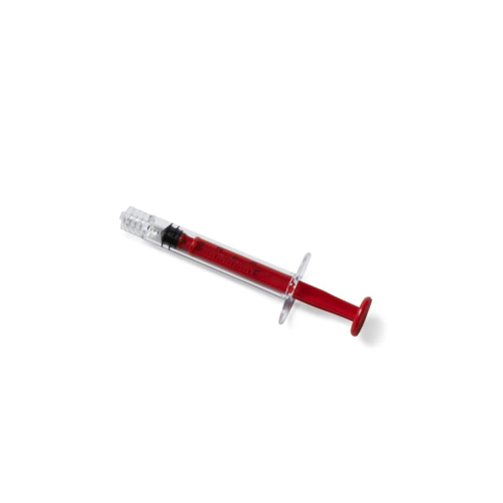 DMC Medical Medication Syringe, 1 mL, Red, Male Luer Lock, Low Dead Space, Polycarbonate, Sterile, 10/Case - Syringe Medication Plycrbonate - Image 1