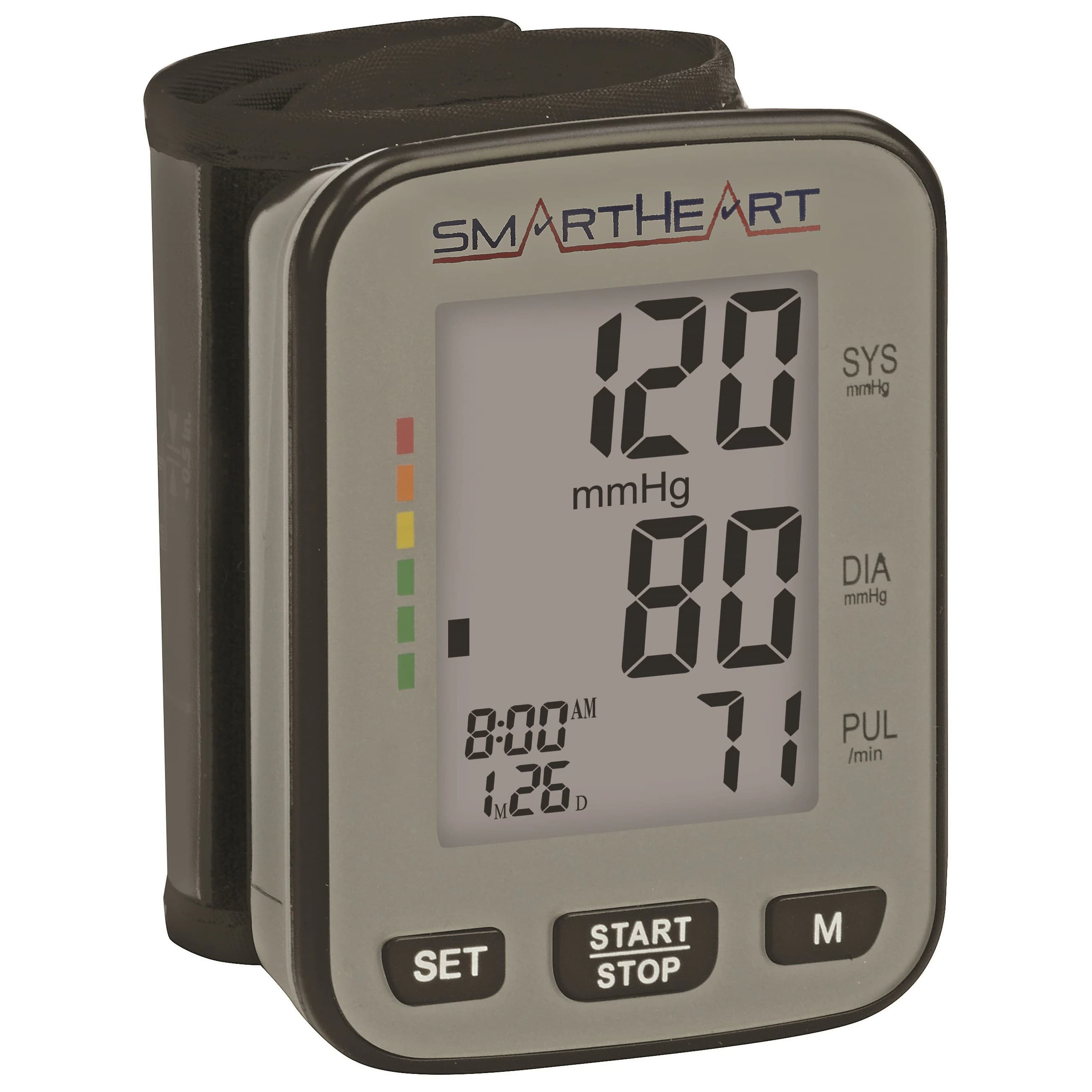 Veridian Healthcare SmartHeart Talking Wrist Blood Pressure Monitor, 12/Case - Monitor BP Wrist Talking Smart - Image 1