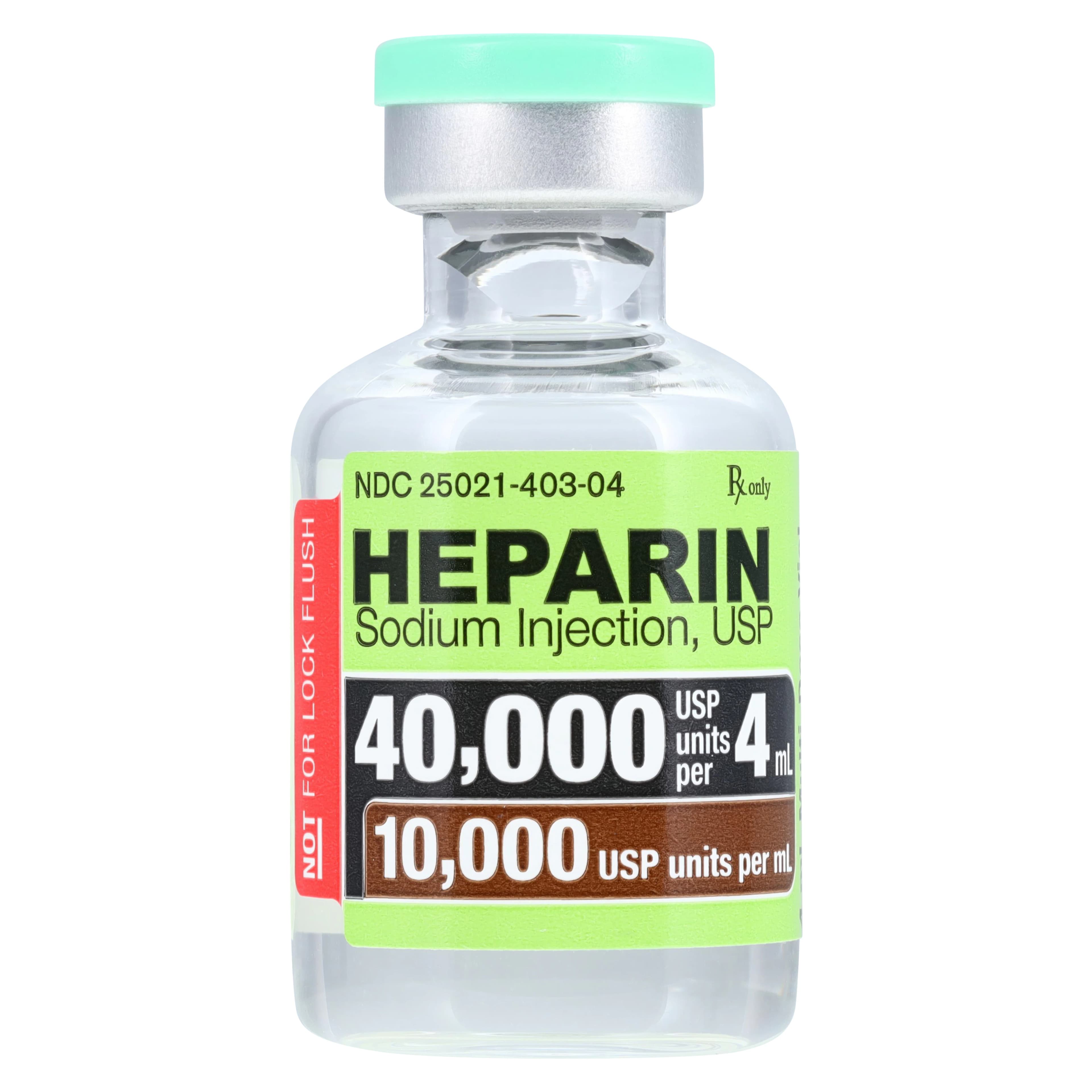 Heparin Sodium (Pork) Injection, 10,000 USP Units/mL, Multiple-Dose Vial, 4 mL, 25/Package thumbnail 2