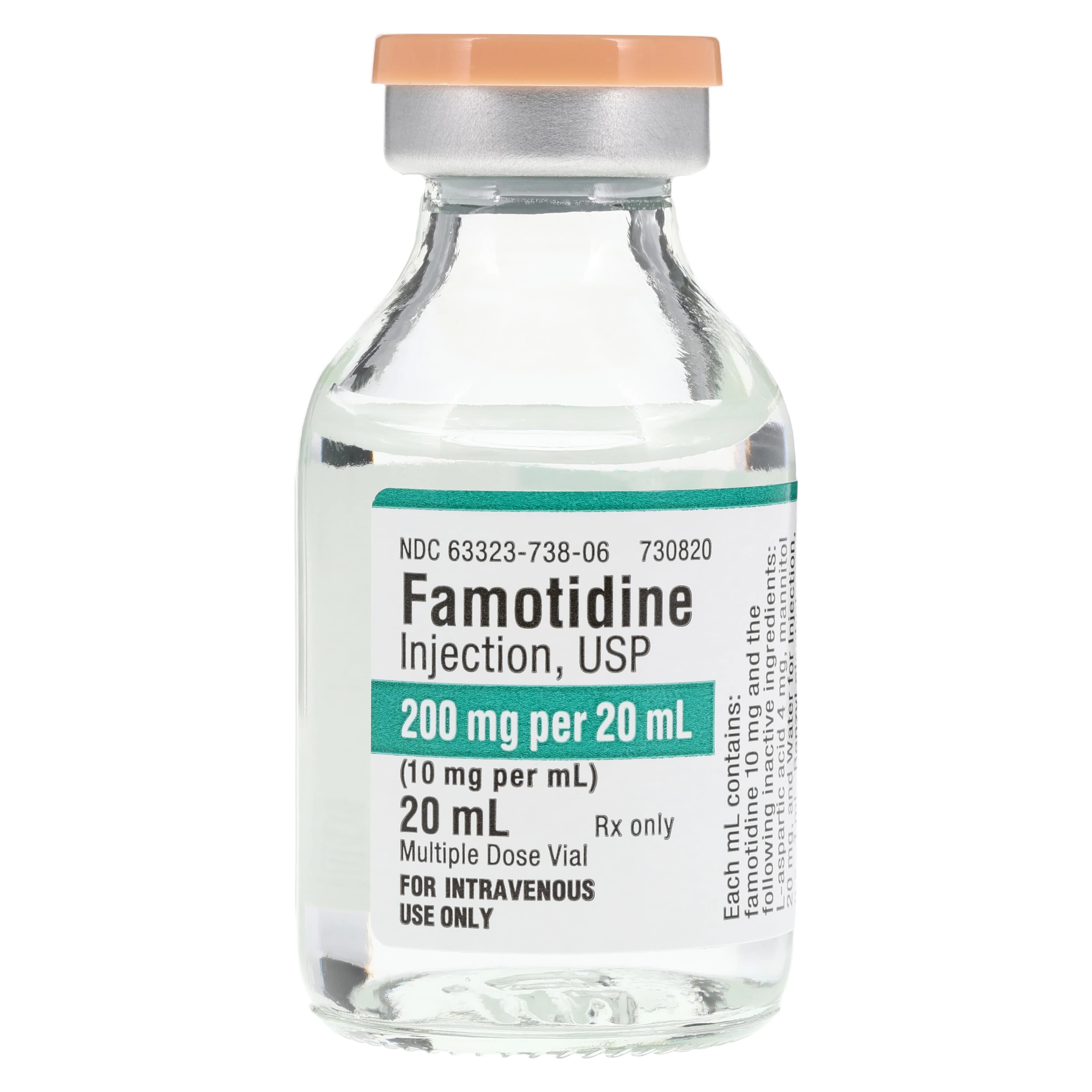 Famotidine Injection 10 mg/mL, 20 mL Multi-Dose Vial, 10/Package (Fresenius Kabi) thumbnail 2