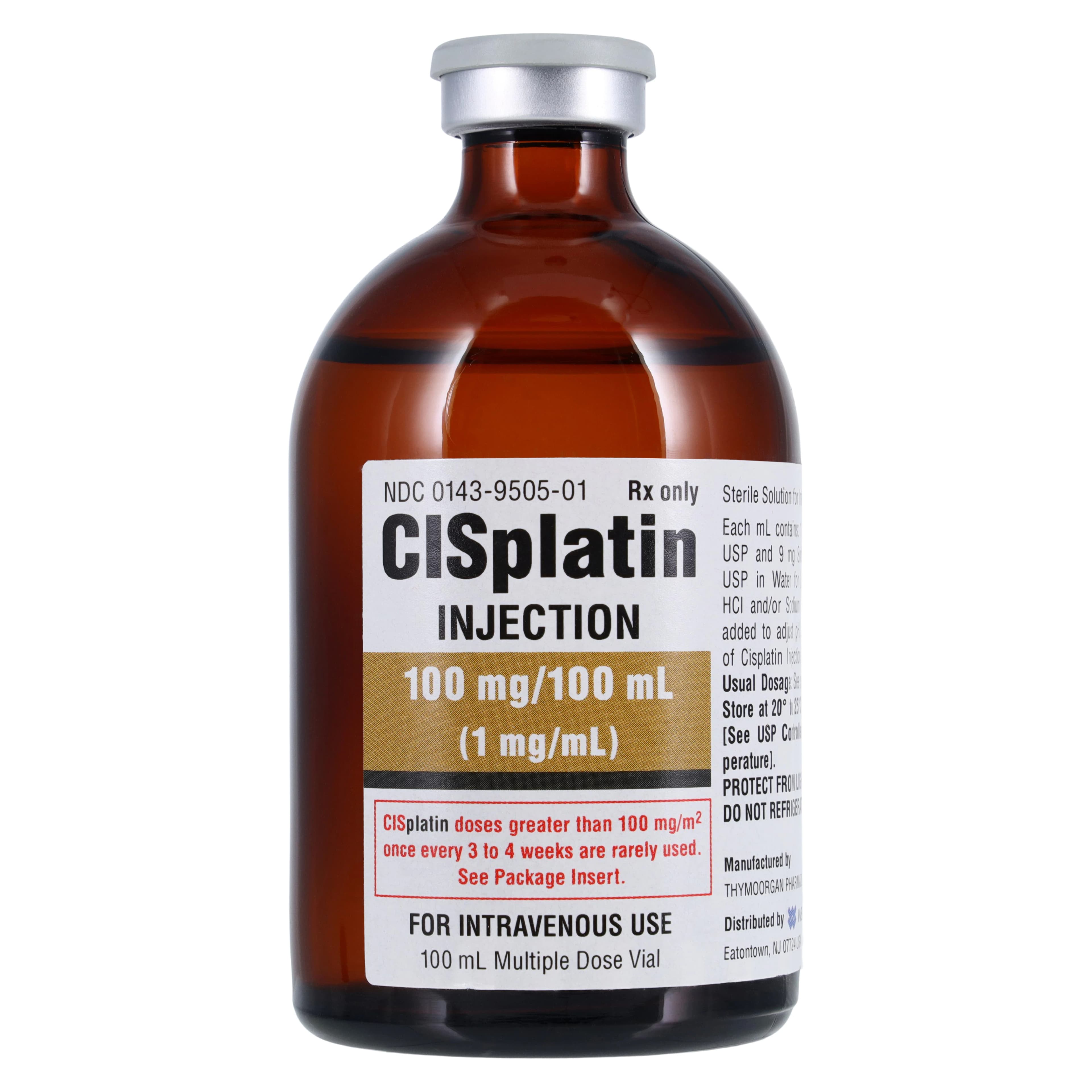 Cisplatin Injection 1 mg/mL, 100 mL Multiple-Dose Vial (MDV), Hikma Pharmaceuticals thumbnail 2