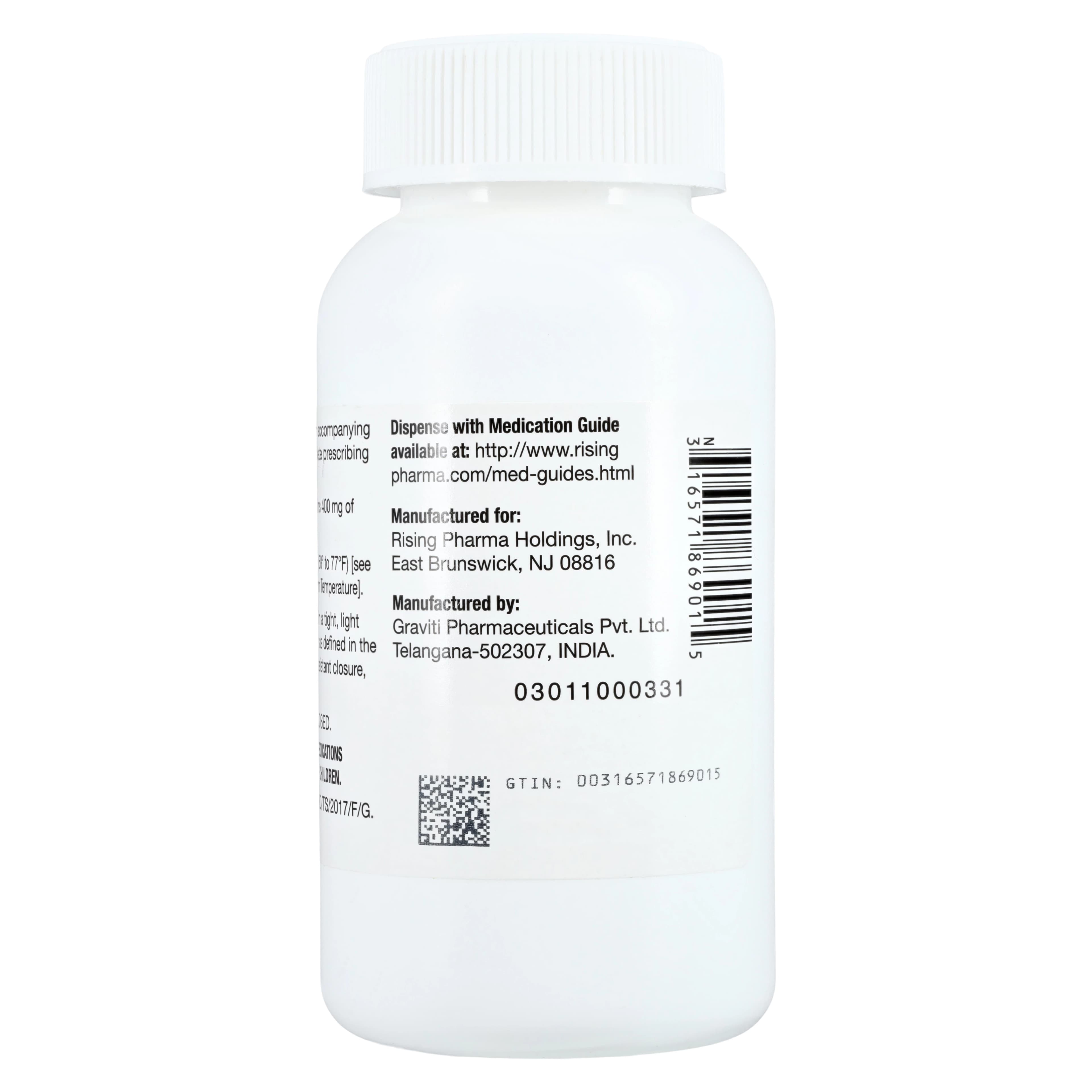 Gabapentin Capsules, 400mg, 100/Bottle thumbnail 3
