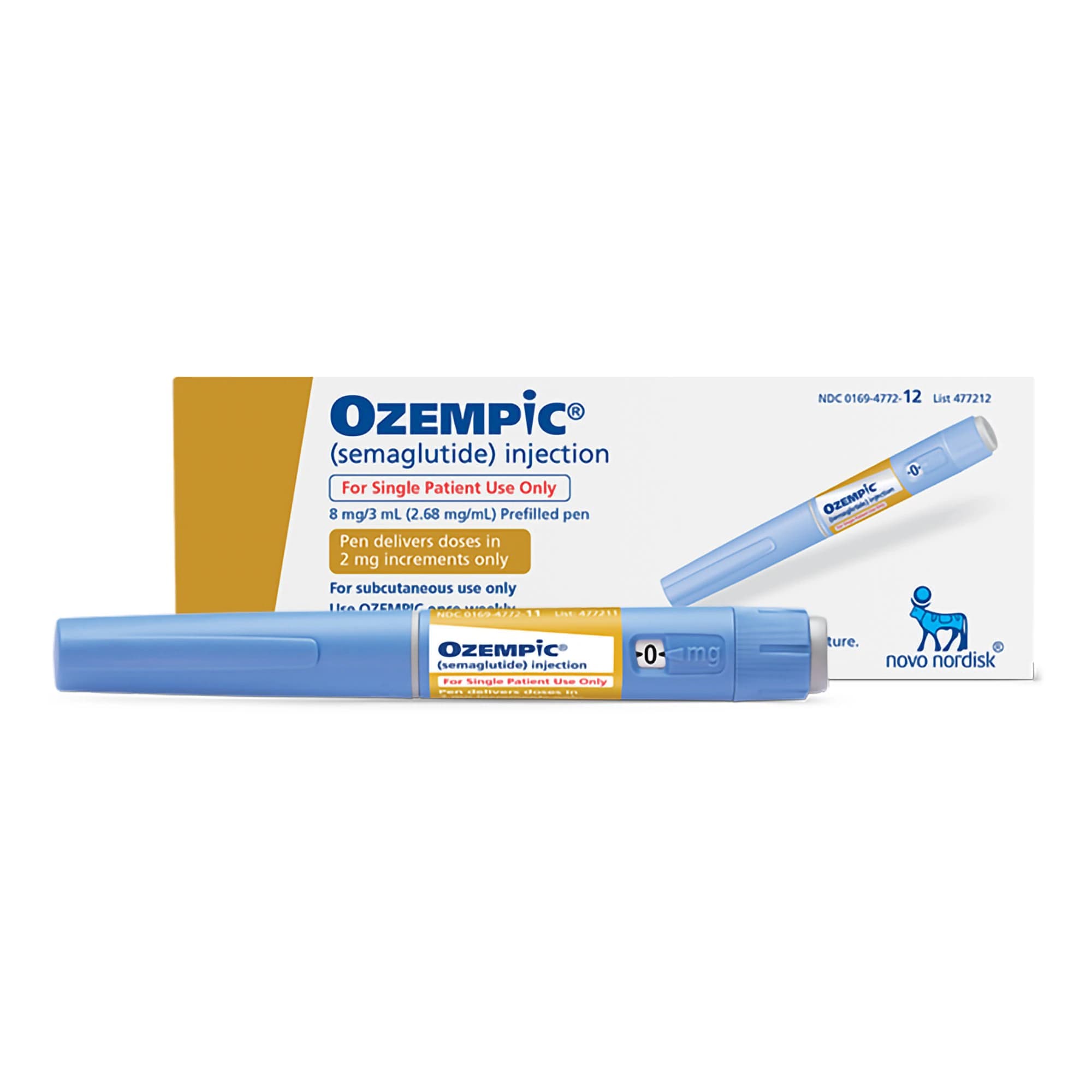 Ozempic (Semaglutide) Injection 8mg/3mL Prefilled Pen - Ozempic Inj Prefilled Pen - Image 1