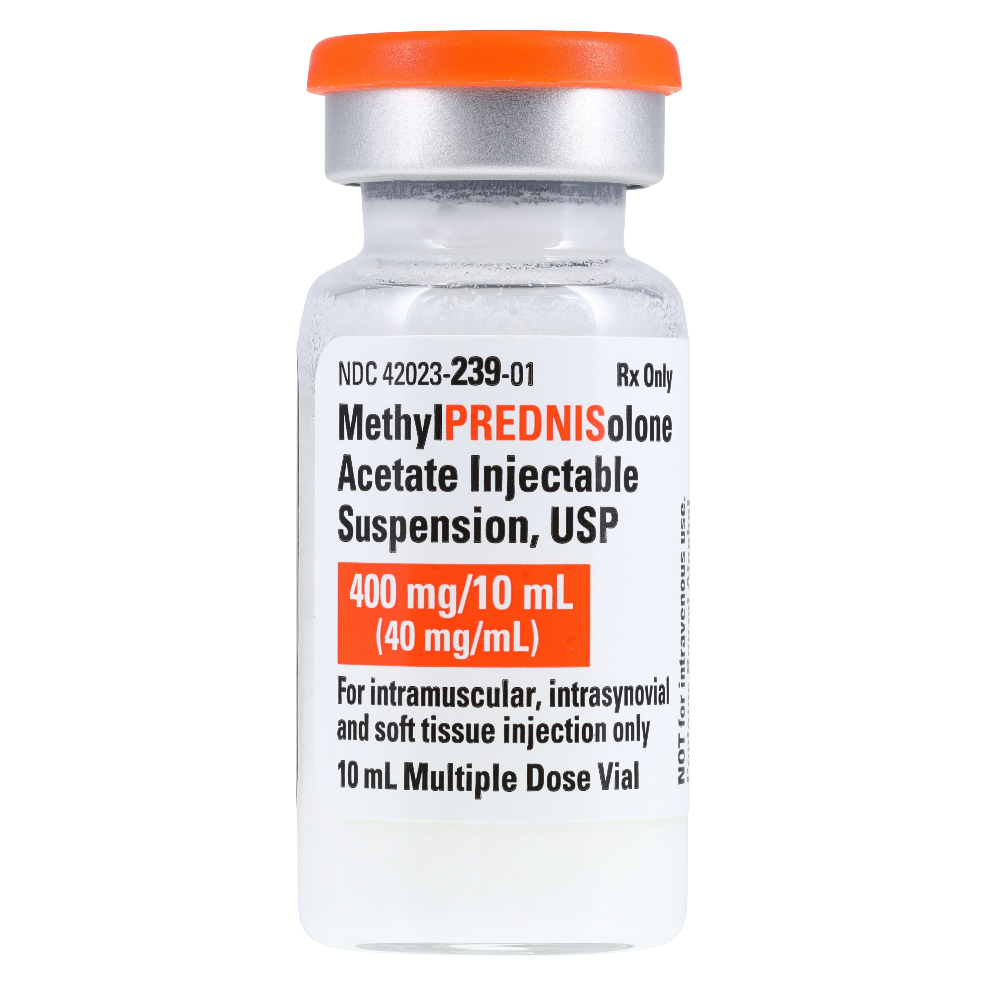 Methylprednisolone Acetate Injection 40mg/mL, MDV, 10mL Vial thumbnail 2
