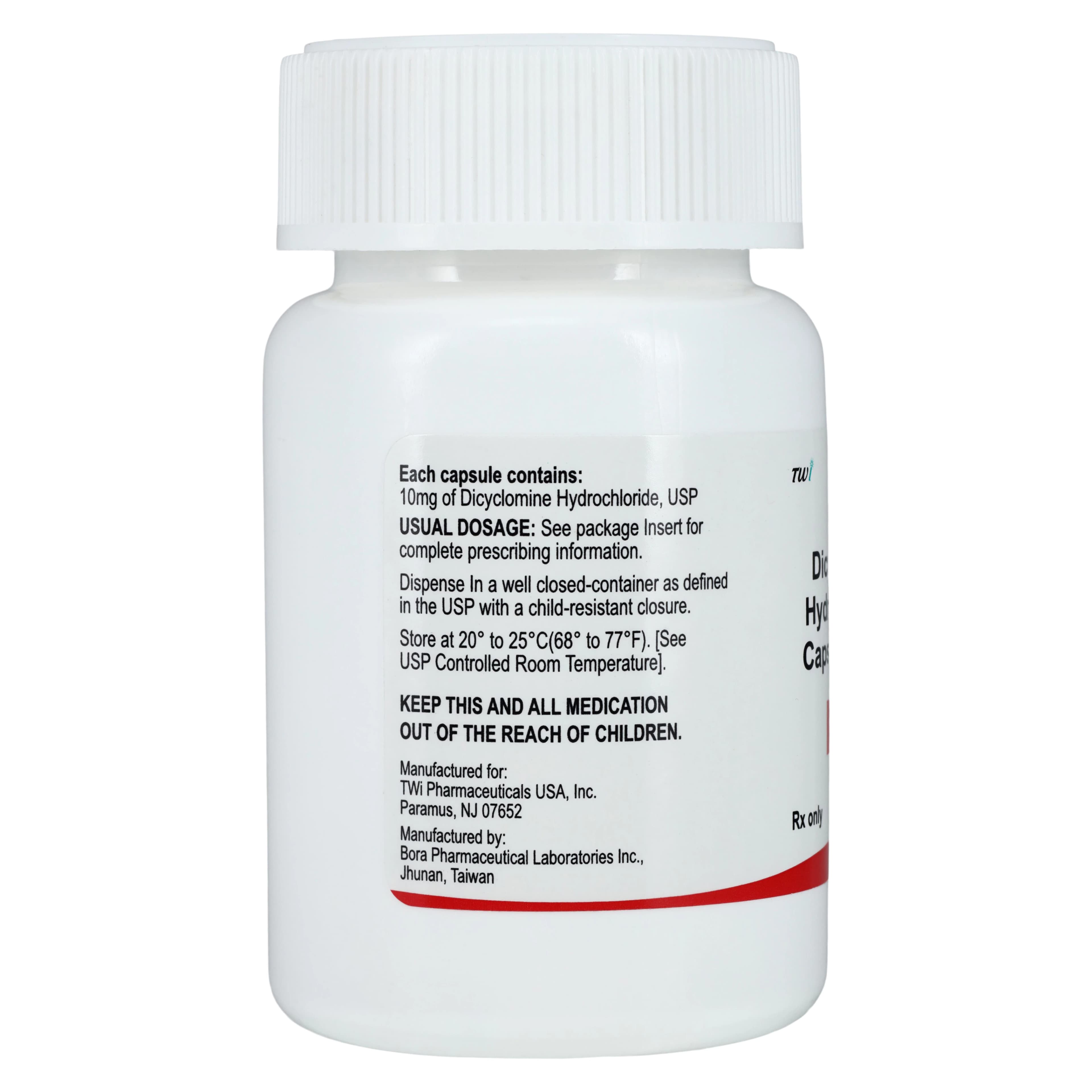 Dicyclomine HCl Capsules, 10 mg, 100/Bottle thumbnail 2