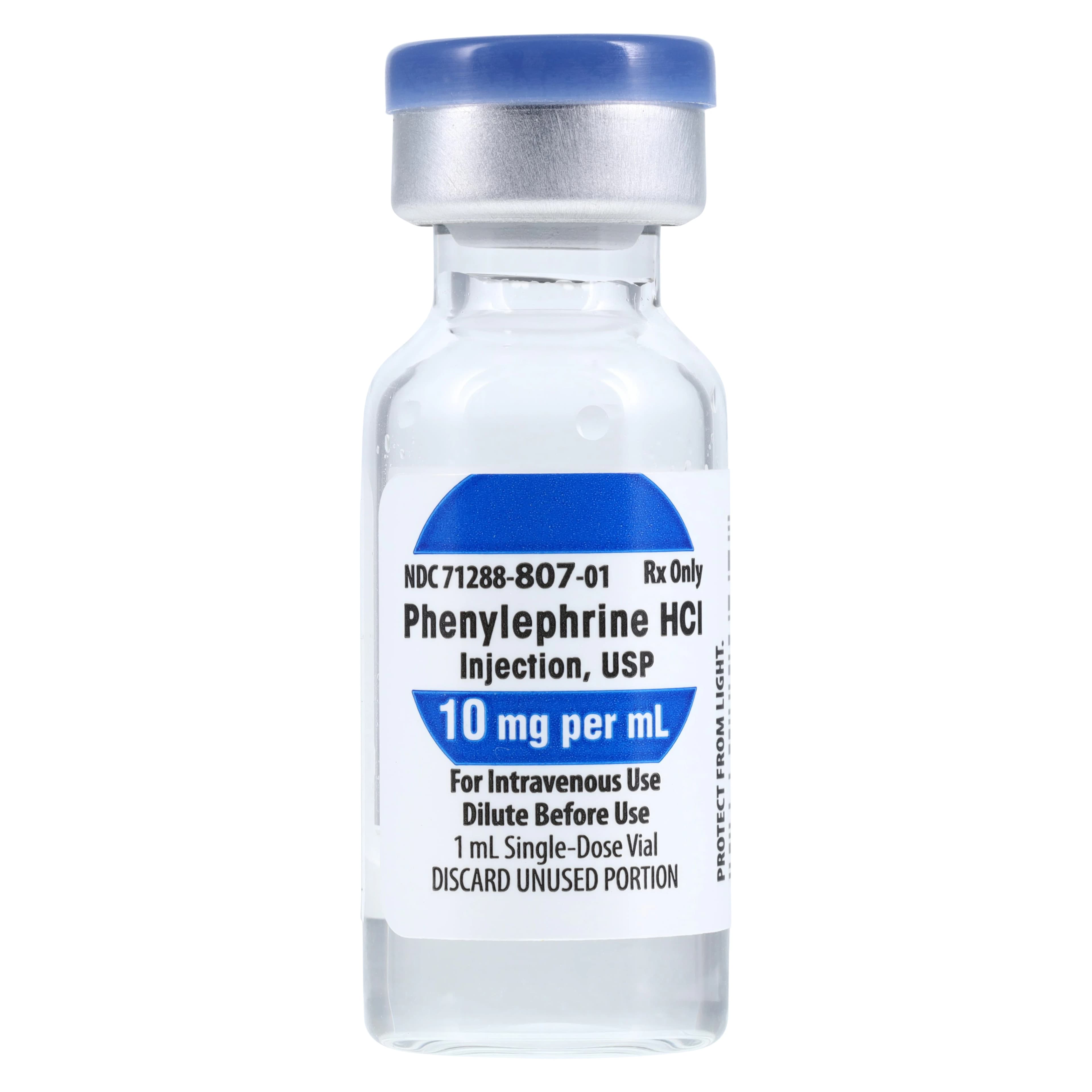 Phenylephrine HCl Injection 10mg/mL, Single Dose Vial (SDV), 1mL, 25/Package thumbnail 2