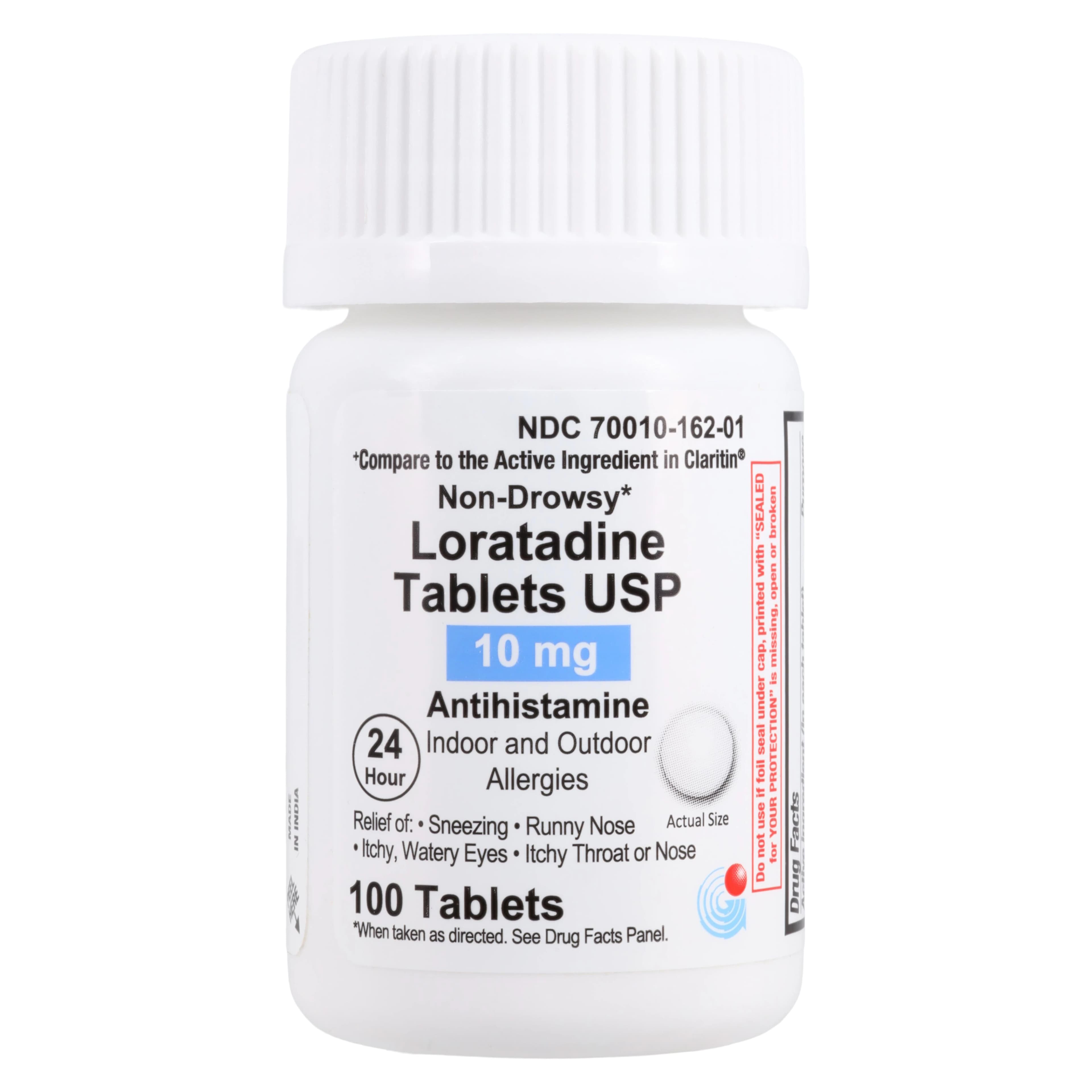 Loratadine Tablets, 10mg, 100/Bottle - Loratadine Tablets - Image 1