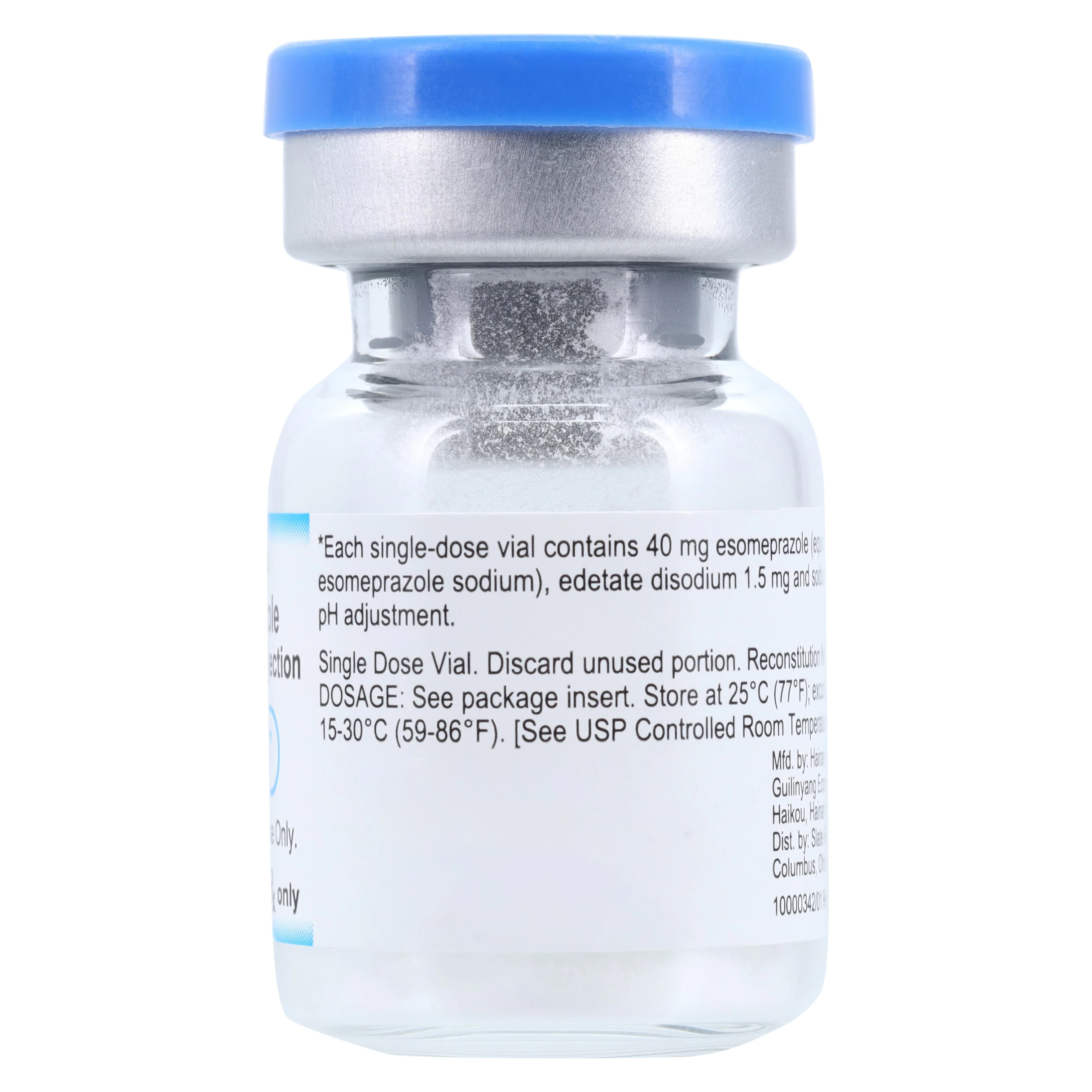 Esomeprazole Sodium Injection, 40 mg/vial, Single-Dose Vial, 10/Package, Slate Run thumbnail 3