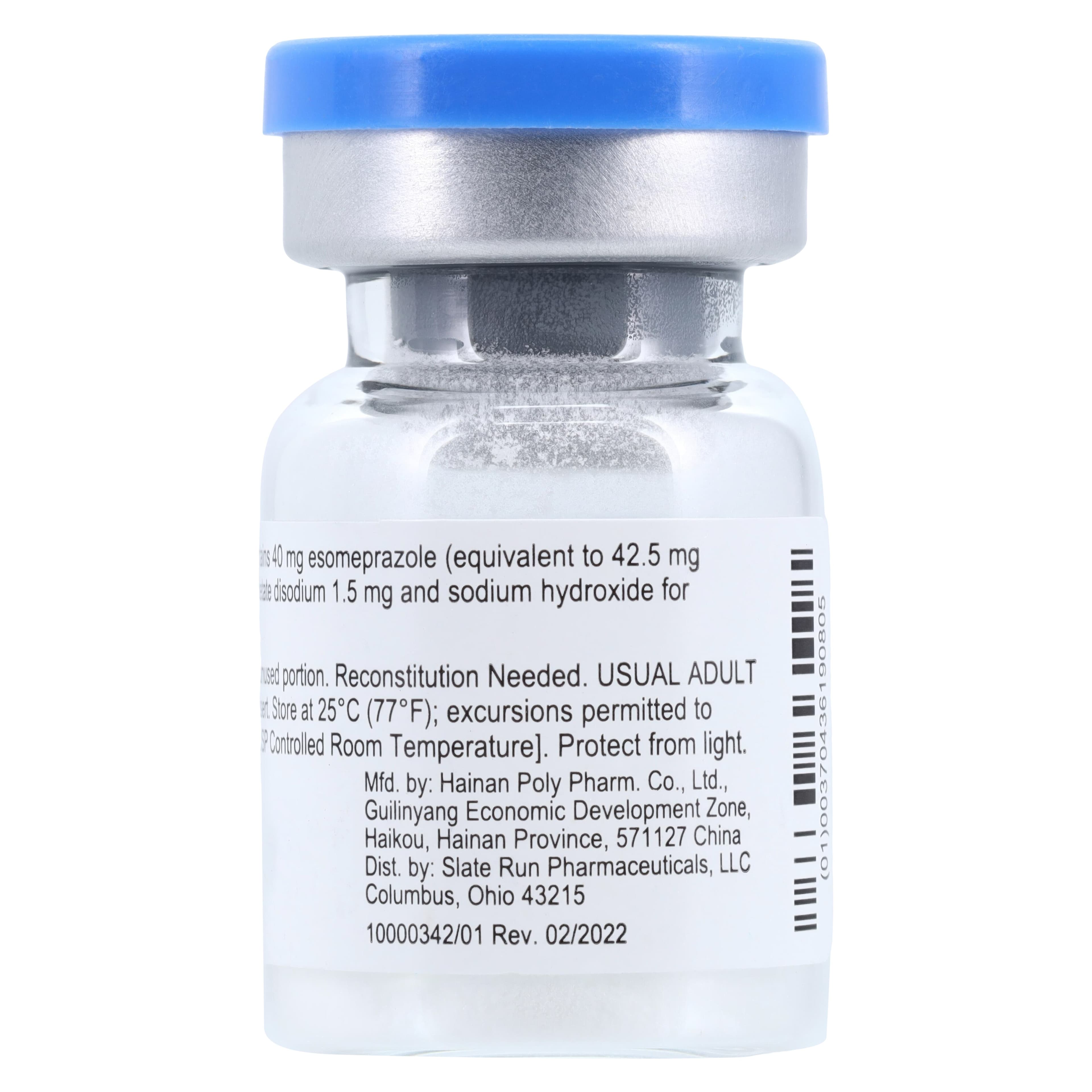Esomeprazole Sodium Injection, 40 mg/vial, Single-Dose Vial, 10/Package, Slate Run thumbnail 4