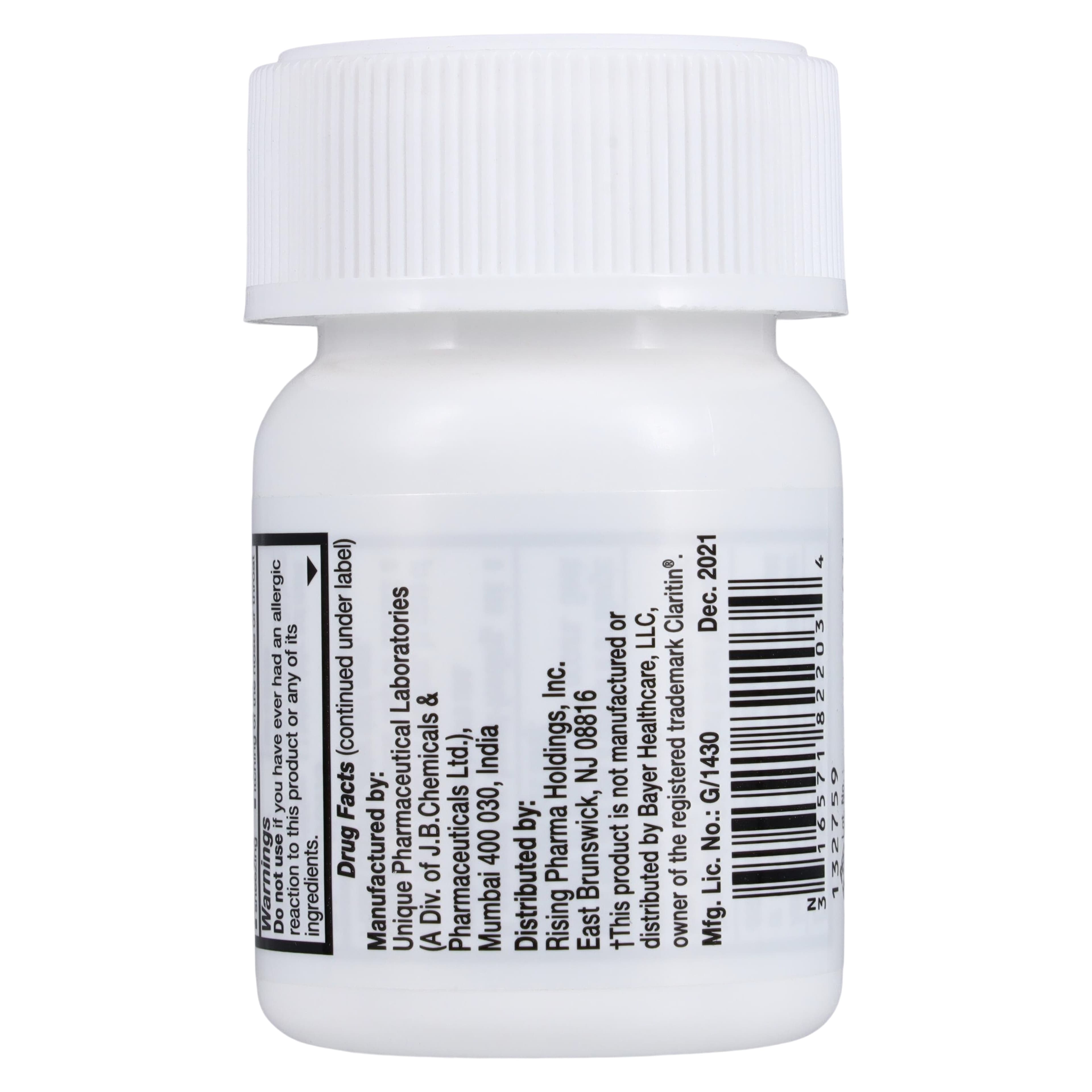 Loratadine Tablets OTC, 10mg, 30/Bottle, Rising Pharmaceuticals thumbnail 3