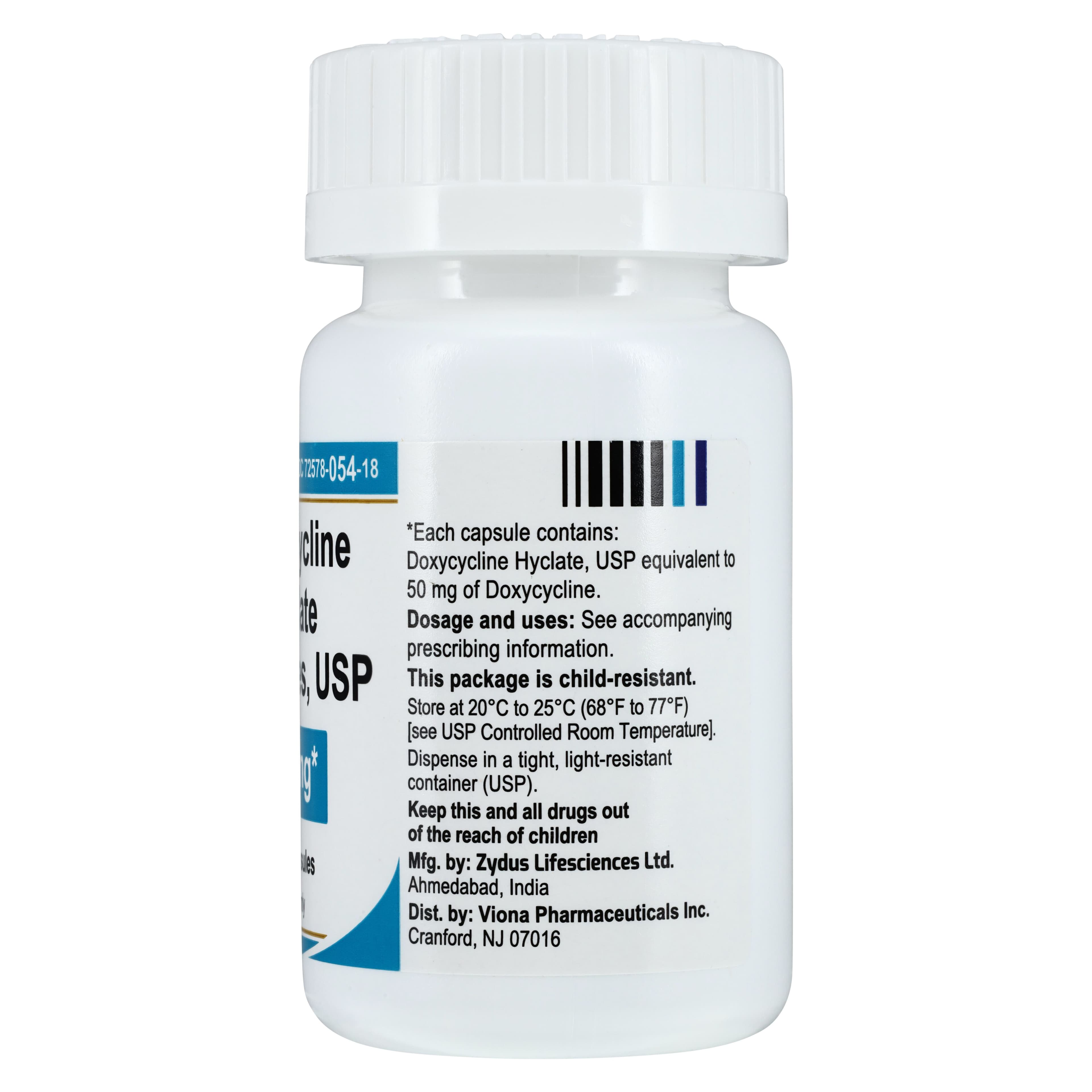 Doxycycline Hyclate Capsules, 50mg, 50/Bottle thumbnail 2