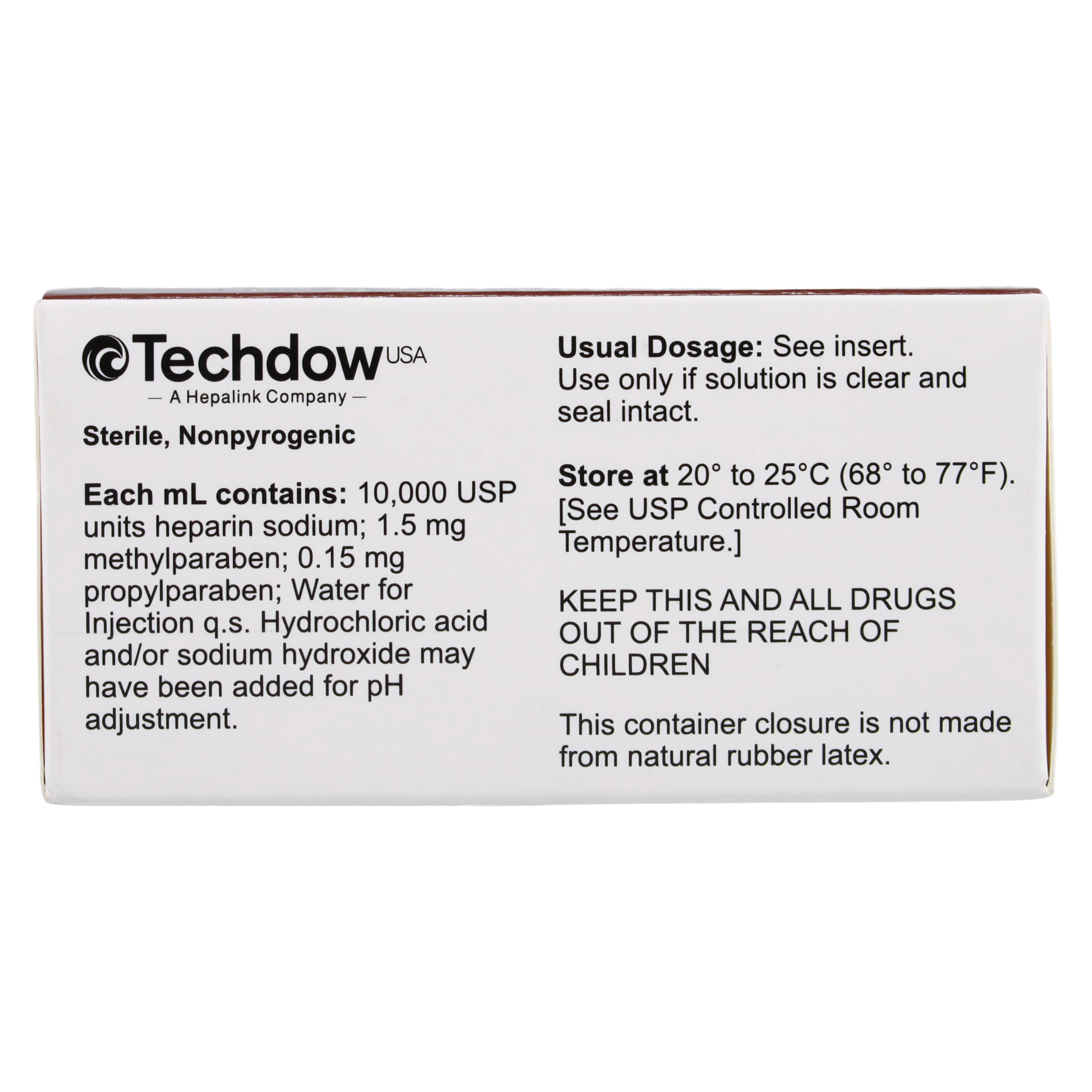Heparin Sodium (Pork) Injection, 10,000 USP Units/mL, Multiple-Dose Vial, 1 mL, 25/Package thumbnail 4