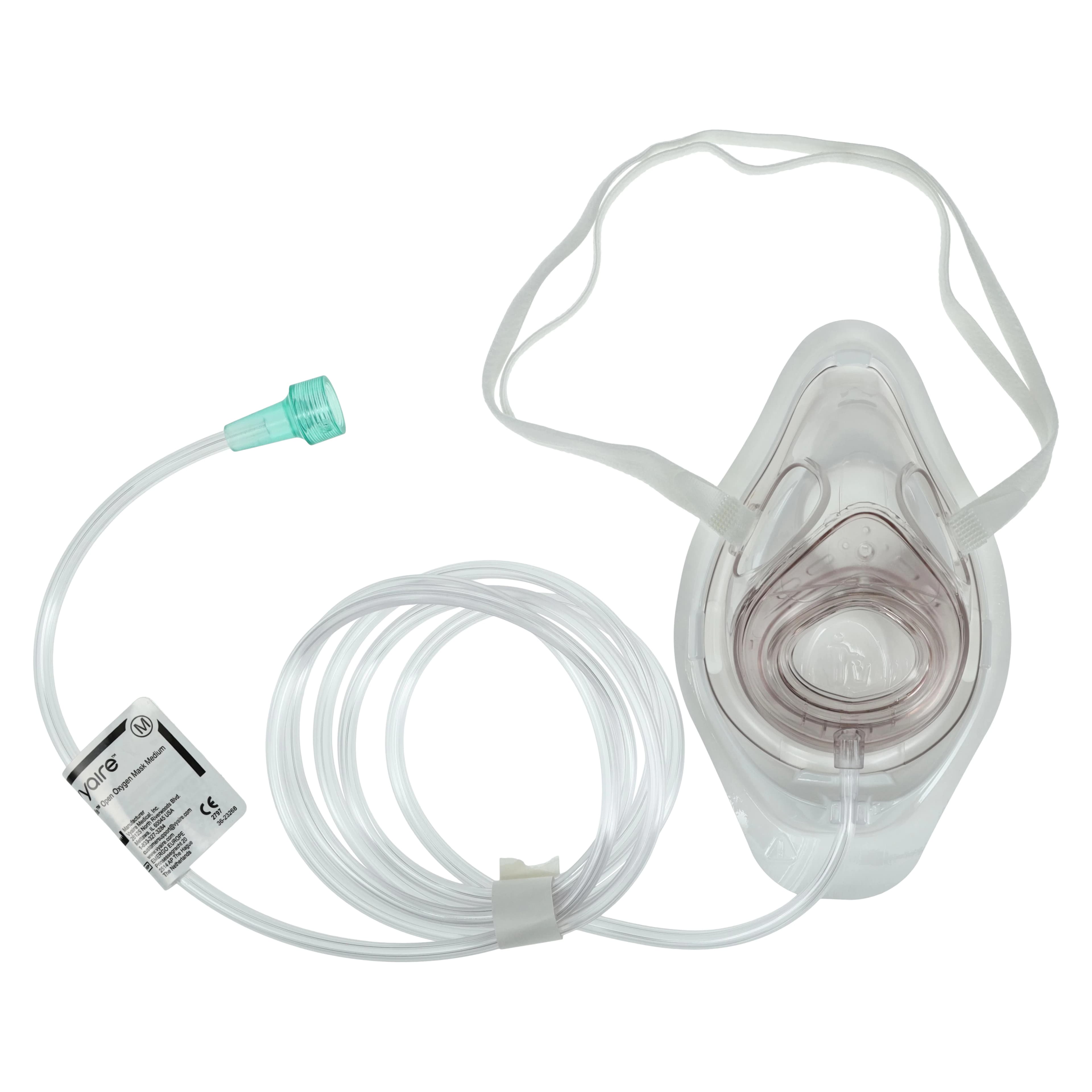 AirLife O2 Mask, Medium, 25/Case - Mask O2 Open Airlife - Image 1