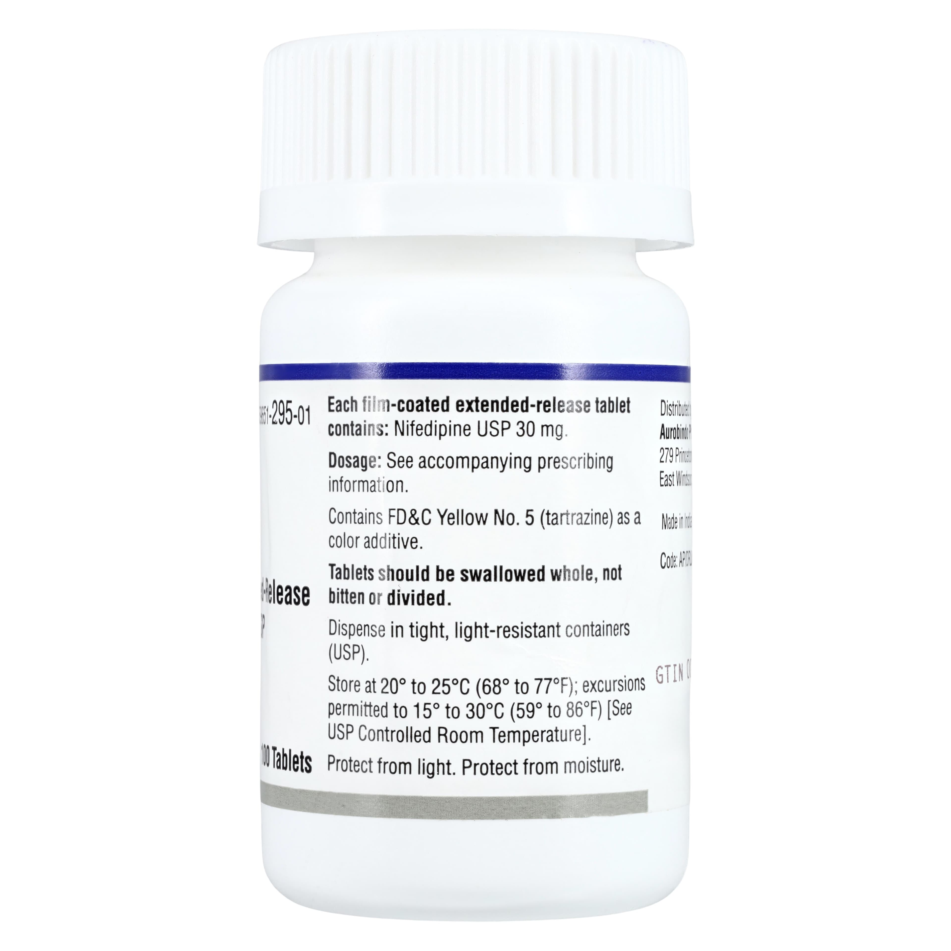 Nifedipine ER Tablets, 30mg, 100/Bottle, Lannett thumbnail 2