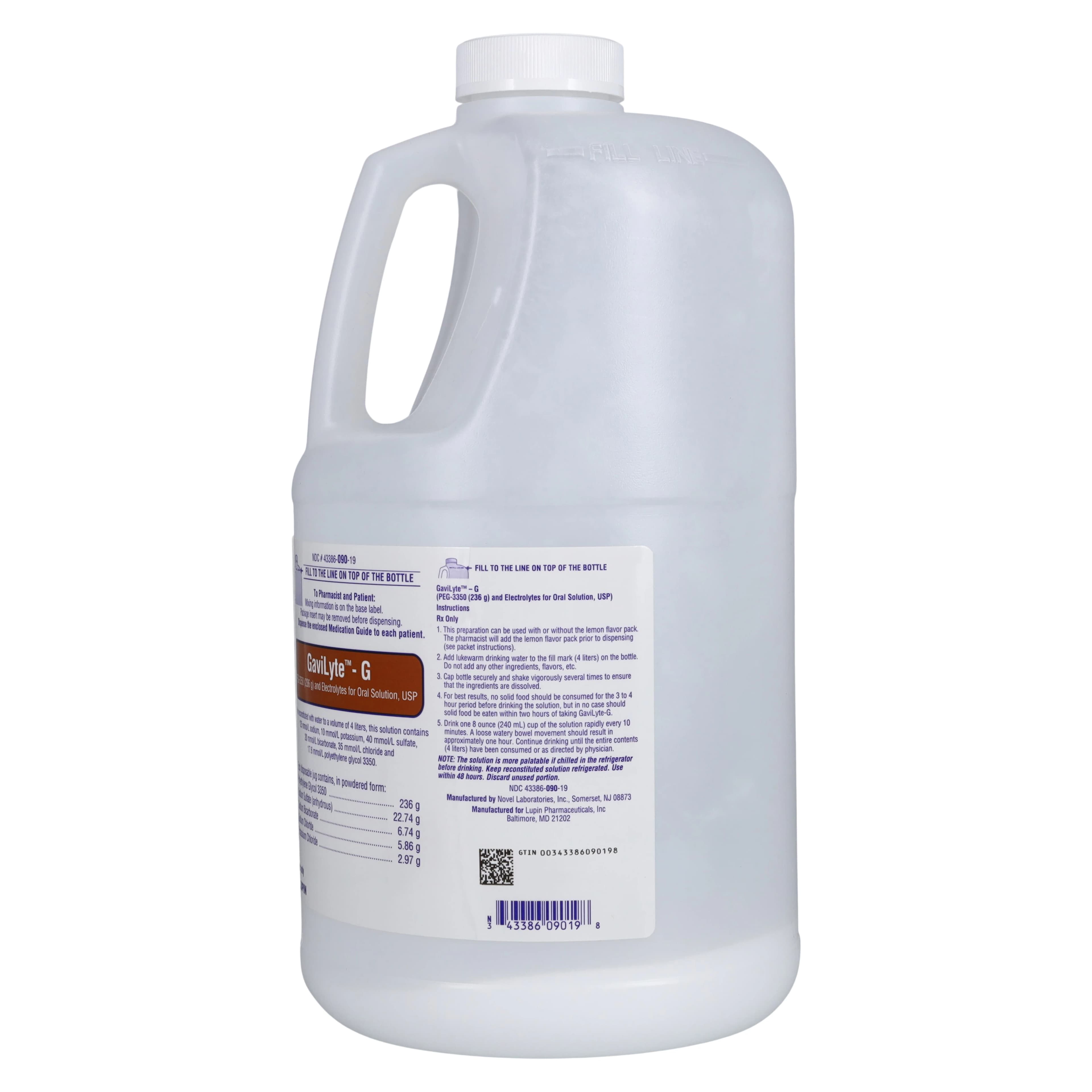 Polyethylene Glycol 3350 Oral Solution, 236 g/dose, Bottle, Each (Lupin Pharmaceuticals) thumbnail 2