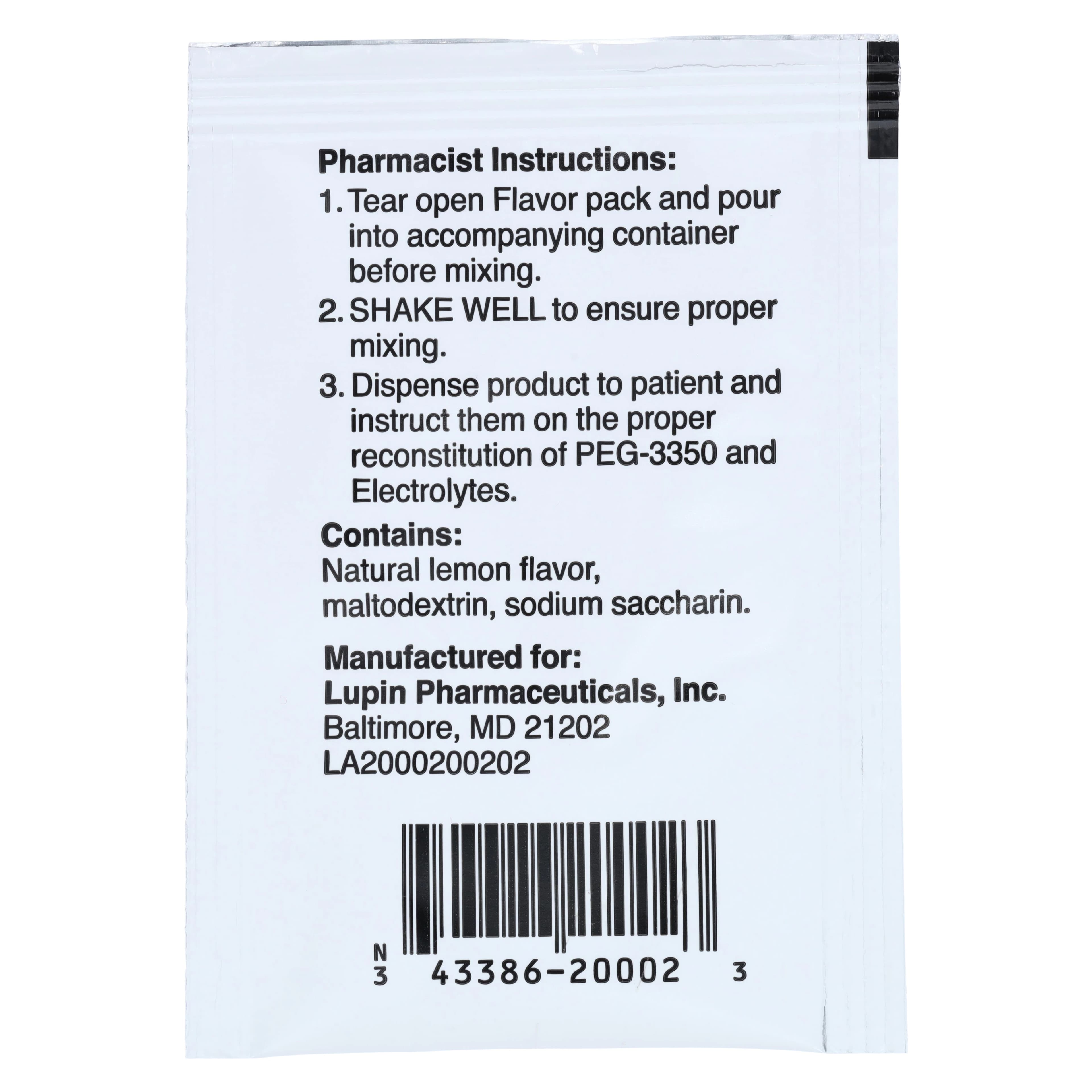 Polyethylene Glycol 3350 Oral Solution, 236 g/dose, Bottle, Each (Lupin Pharmaceuticals) thumbnail 5