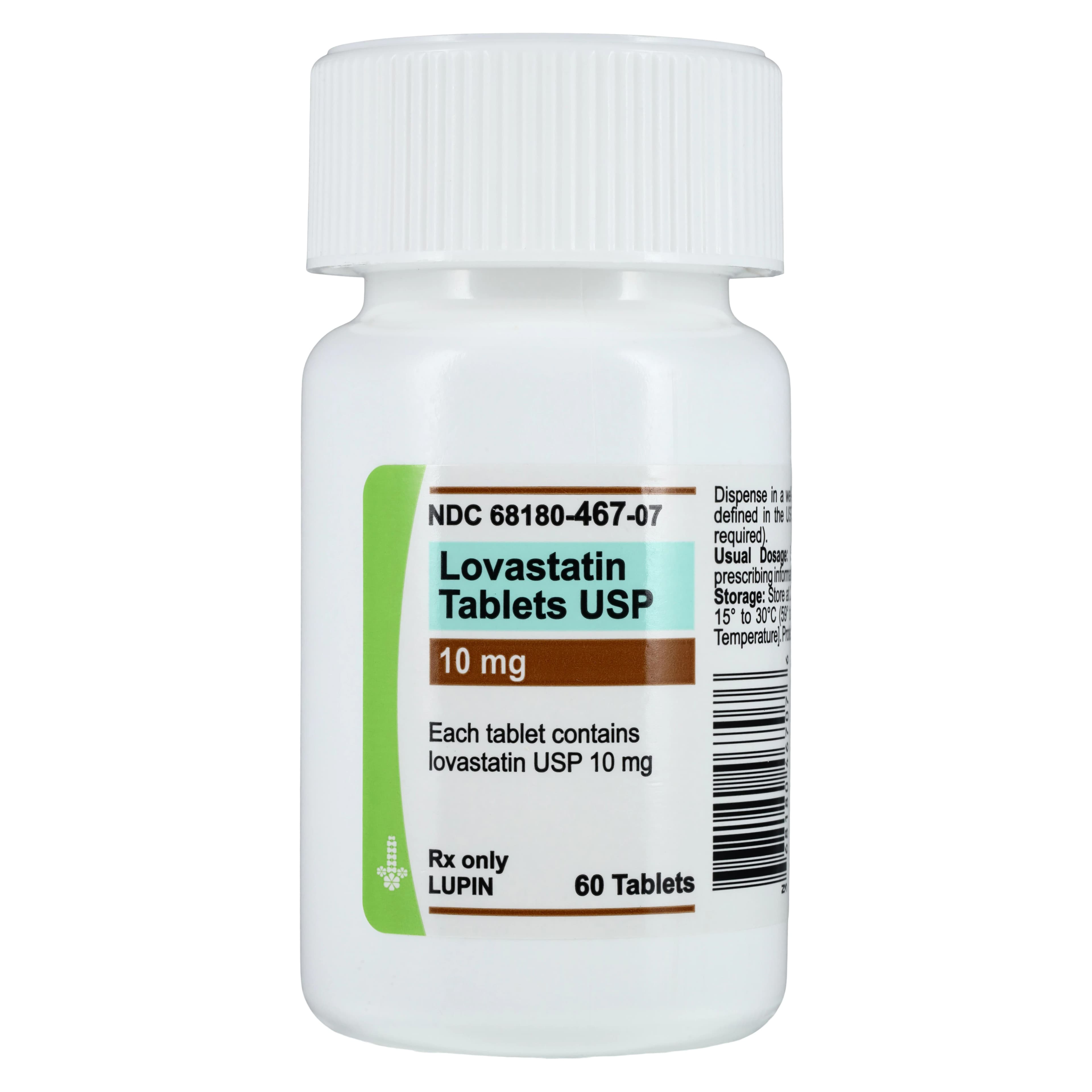 Lovastatin Tablets, 10mg, 60/Bottle - Lovastatin Tablets - Image 1