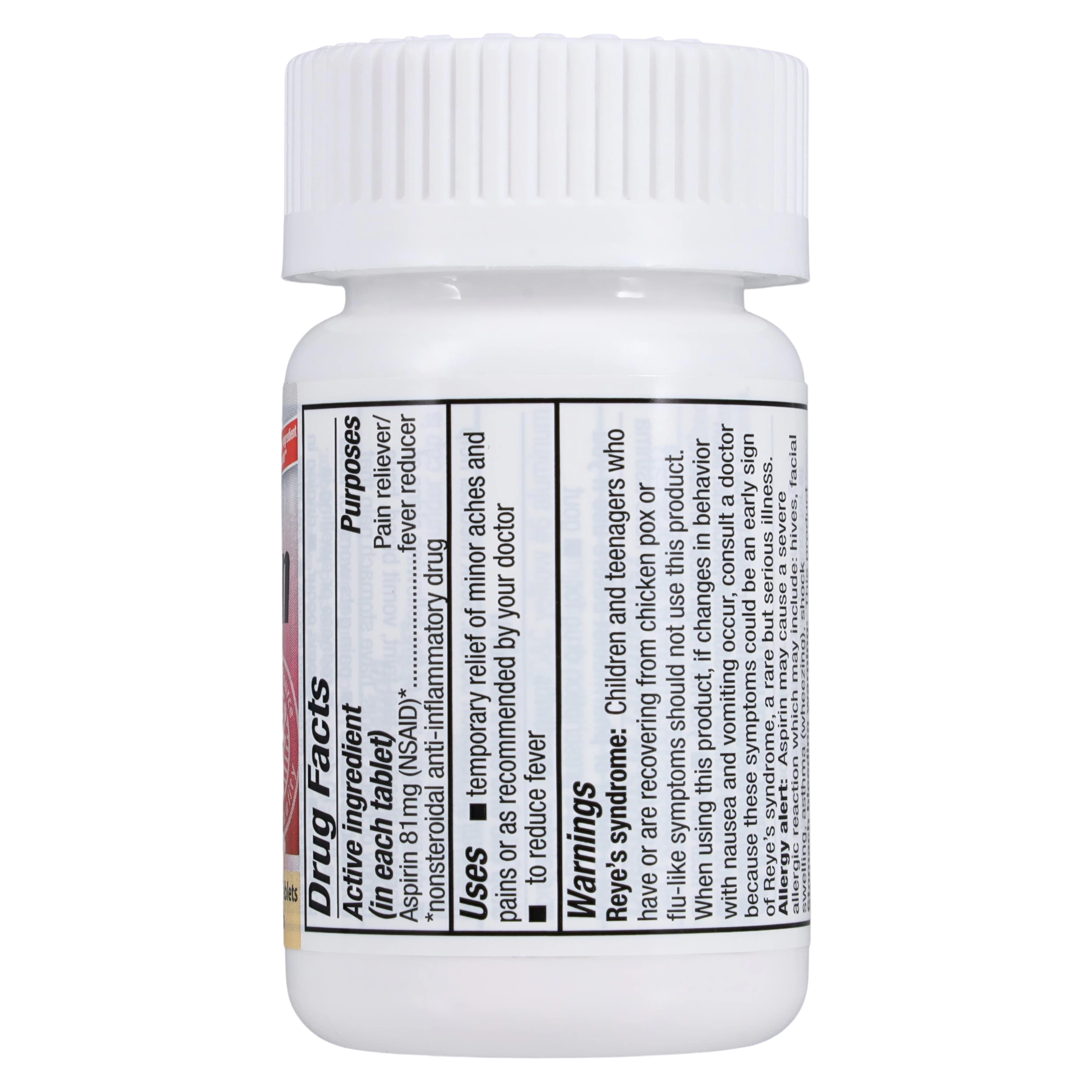 Aspirin Chewable Tablets, 81mg, Orange, 36/Bottle thumbnail 2