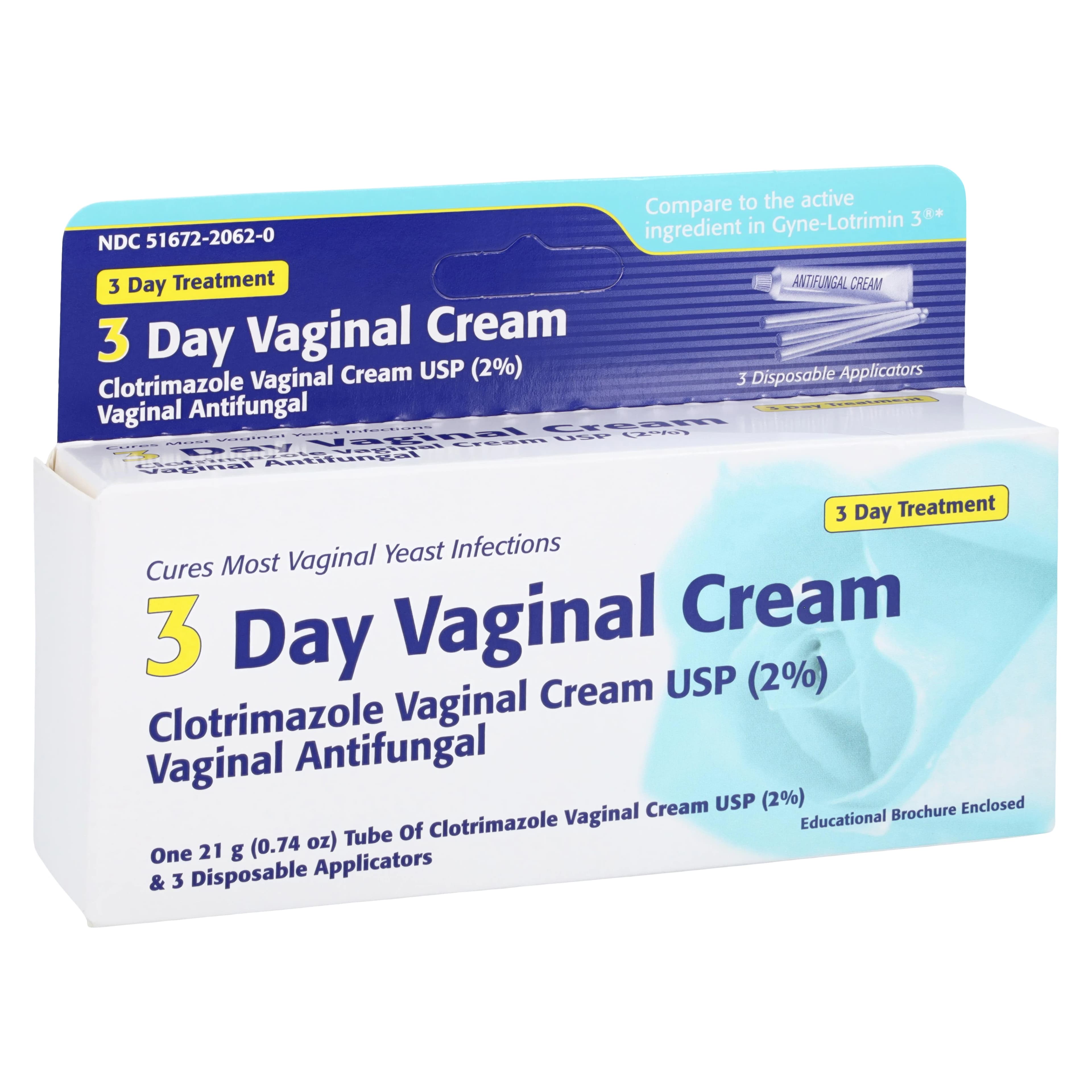 Clotrimazole Vaginal Cream 2%, 0.74 oz Tube, 3-Day Treatment - Clotrimazole Vag Crm 3Day - Image 1
