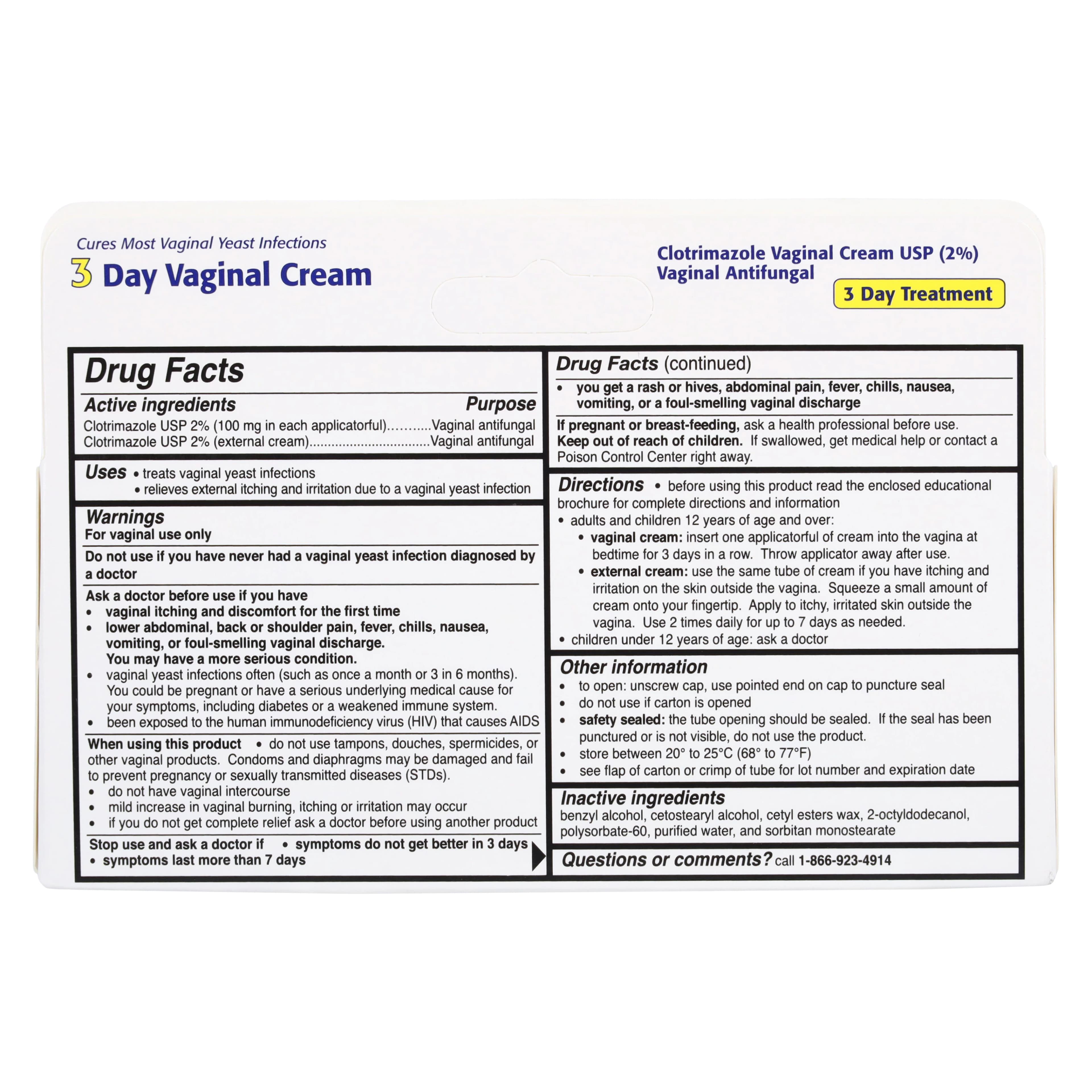 Clotrimazole Vaginal Cream 2%, 0.74 oz Tube, 3-Day Treatment thumbnail 2