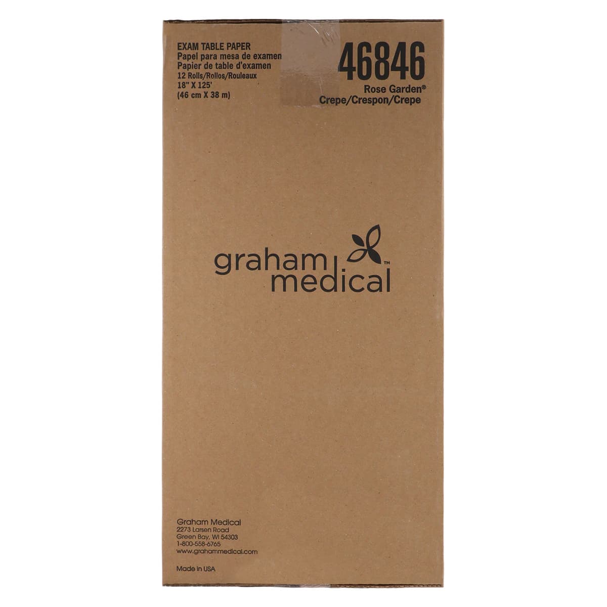 Graham Medical Table Paper Crepe Rose Garden, 18 in x 125 in, Non-Sterile, Latex-Free, 12/Case thumbnail 3