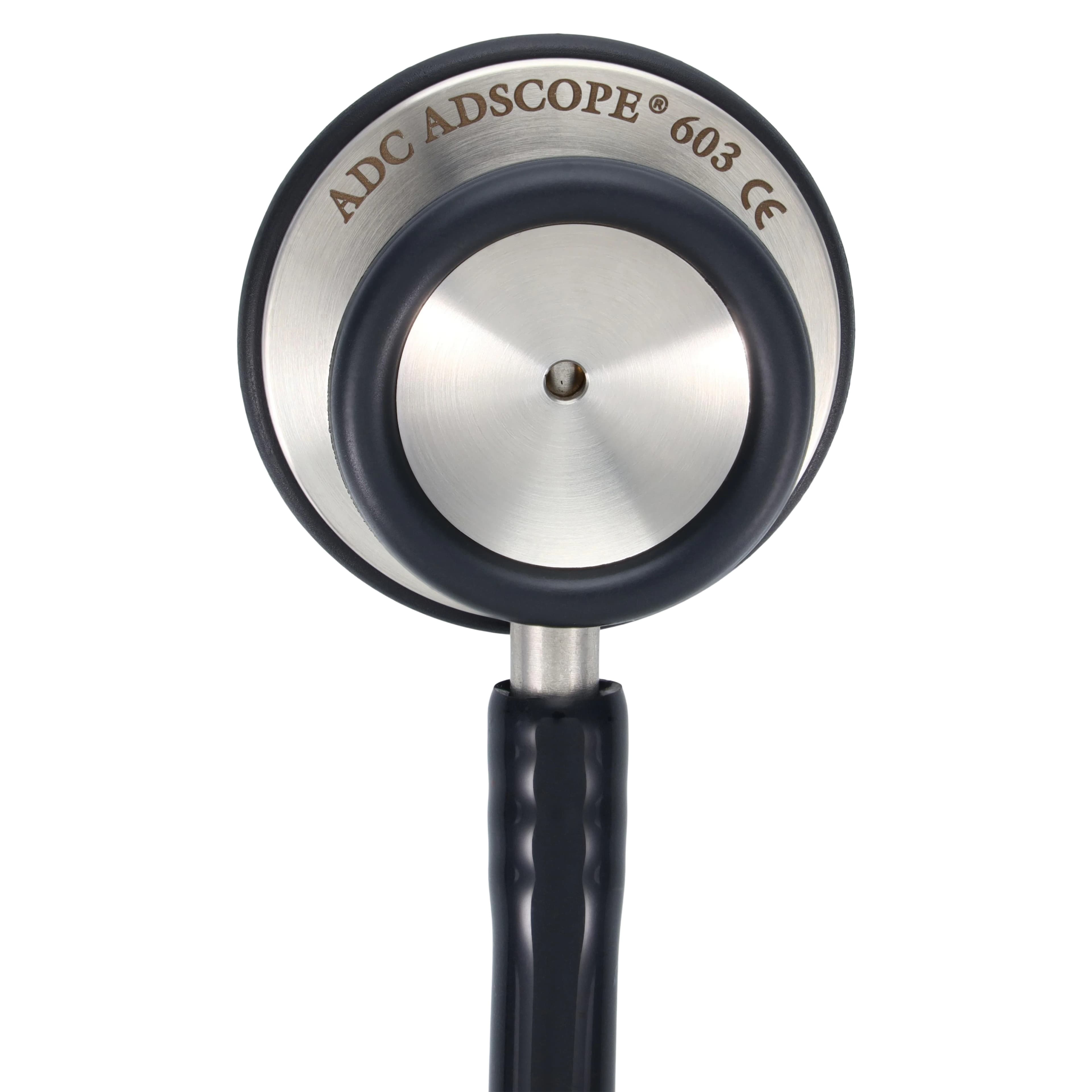 ADC Adscope 603 Classic Stethoscope, Adult, Black, Single Lumen Tubing thumbnail 3