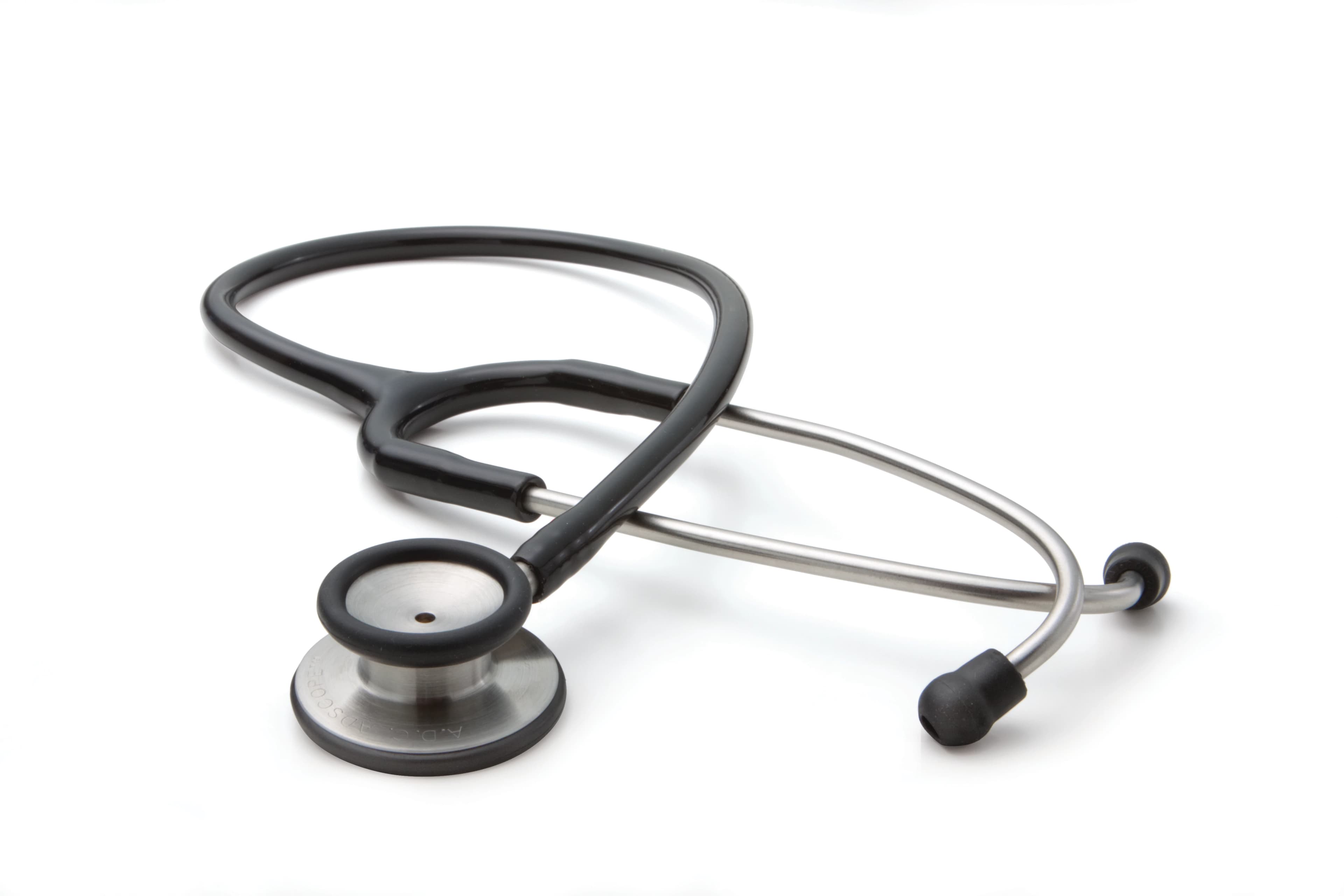ADC Adscope 603 Classic Stethoscope, Adult, Black, Single Lumen Tubing thumbnail 2