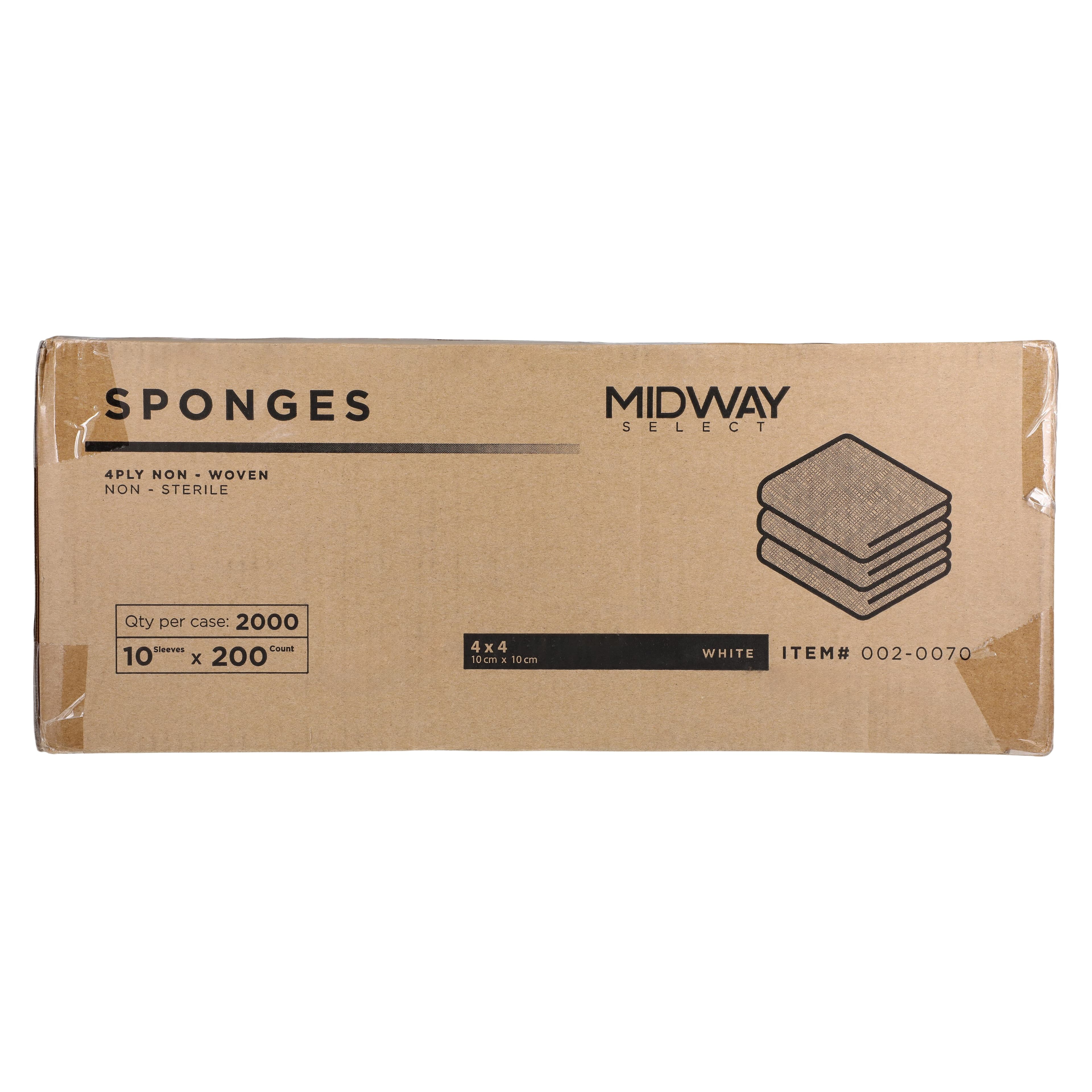 Non-Woven Sponges, 4x4", 4-Ply, Non-Sterile, Latex-Free thumbnail 4