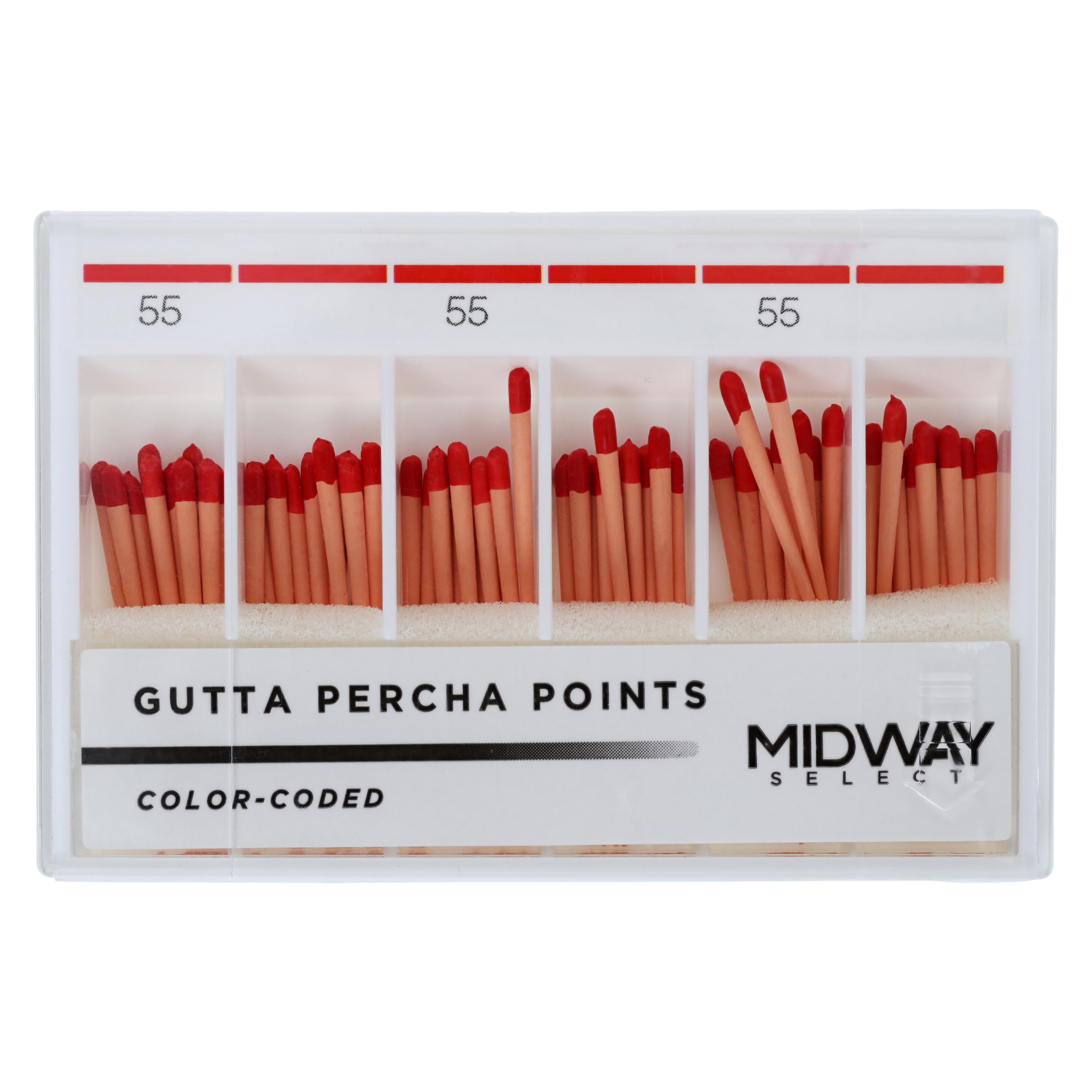 Gutta Percha Points, Taper .04, Size #55, 60/Package - Gutta Percha Points Taper .04 - Image 1