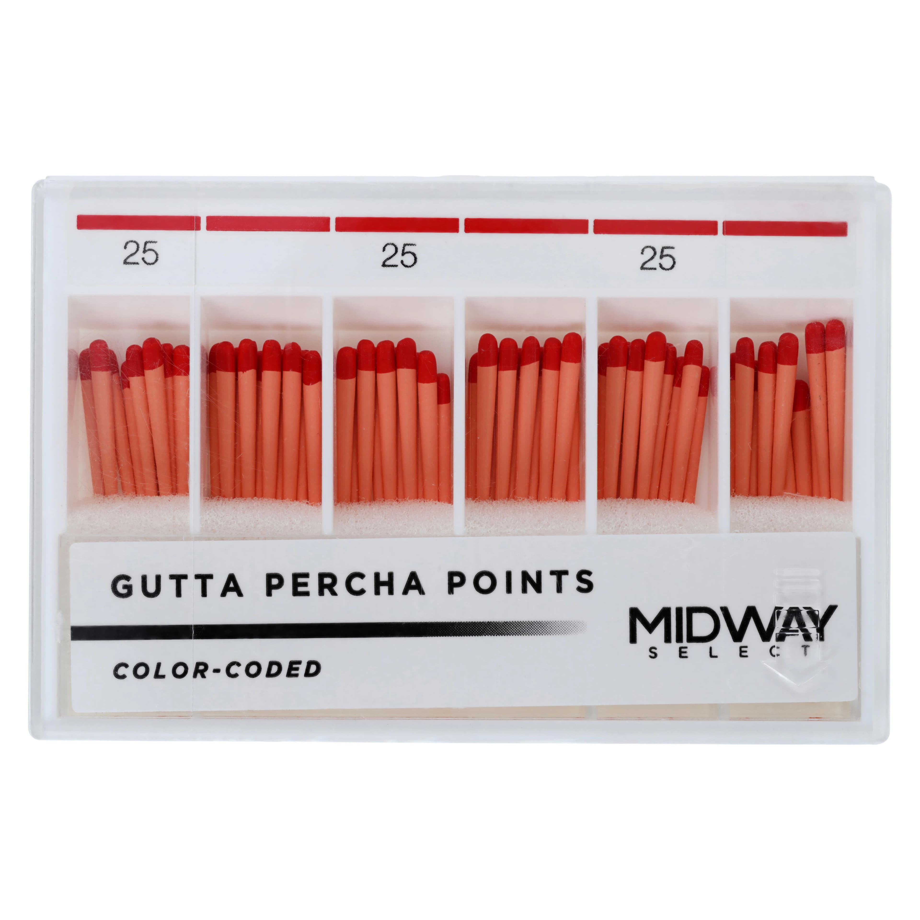 Gutta Percha Points Taper .06, Size #25, 60/Pk - Gutta Percha Points Taper .06 - Image 1