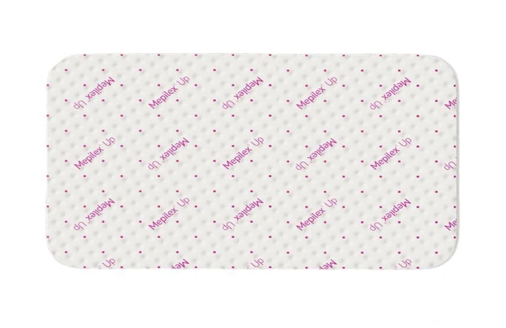 Mepilex Up Foam Non-Bordered Dressing, 4" x 8", Moderate to Heavy Exudate, Sterile - Dressing Non-Bordered Foam - Image 1