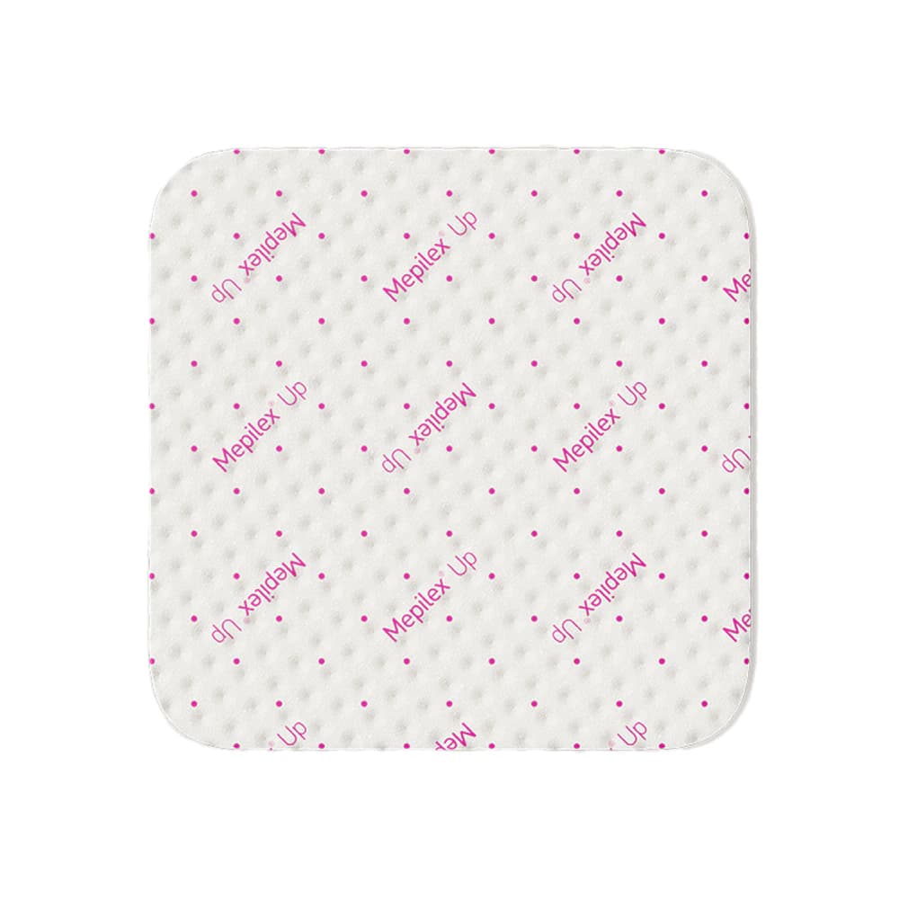 Mepilex Up Foam Non-Bordered Dressing, 8x8 inch, Moderate to Heavy Exudate, 1 Each - Dressing Non-Bordered Foam - Image 1