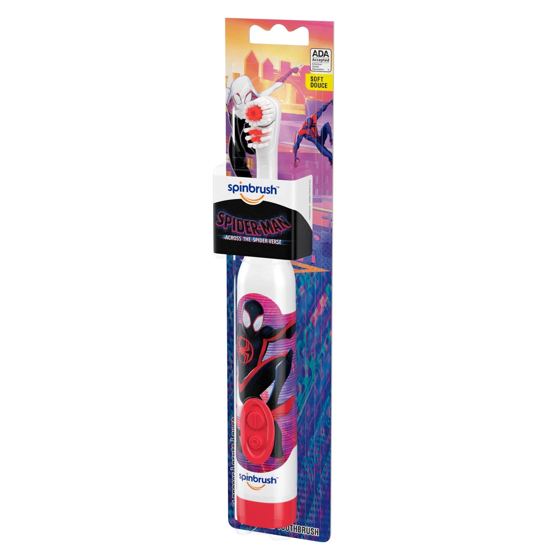 Spinbrush Kids Spider-Man Battery-Powered Toothbrush, Ages 3+ thumbnail 2