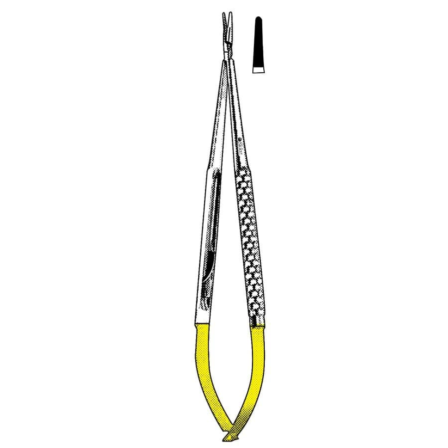 Sklar Toledo Needle Holder, Castroviejo Style, Straight, Stainless Steel - Needle Holder Castroviejo Stra - Image 1