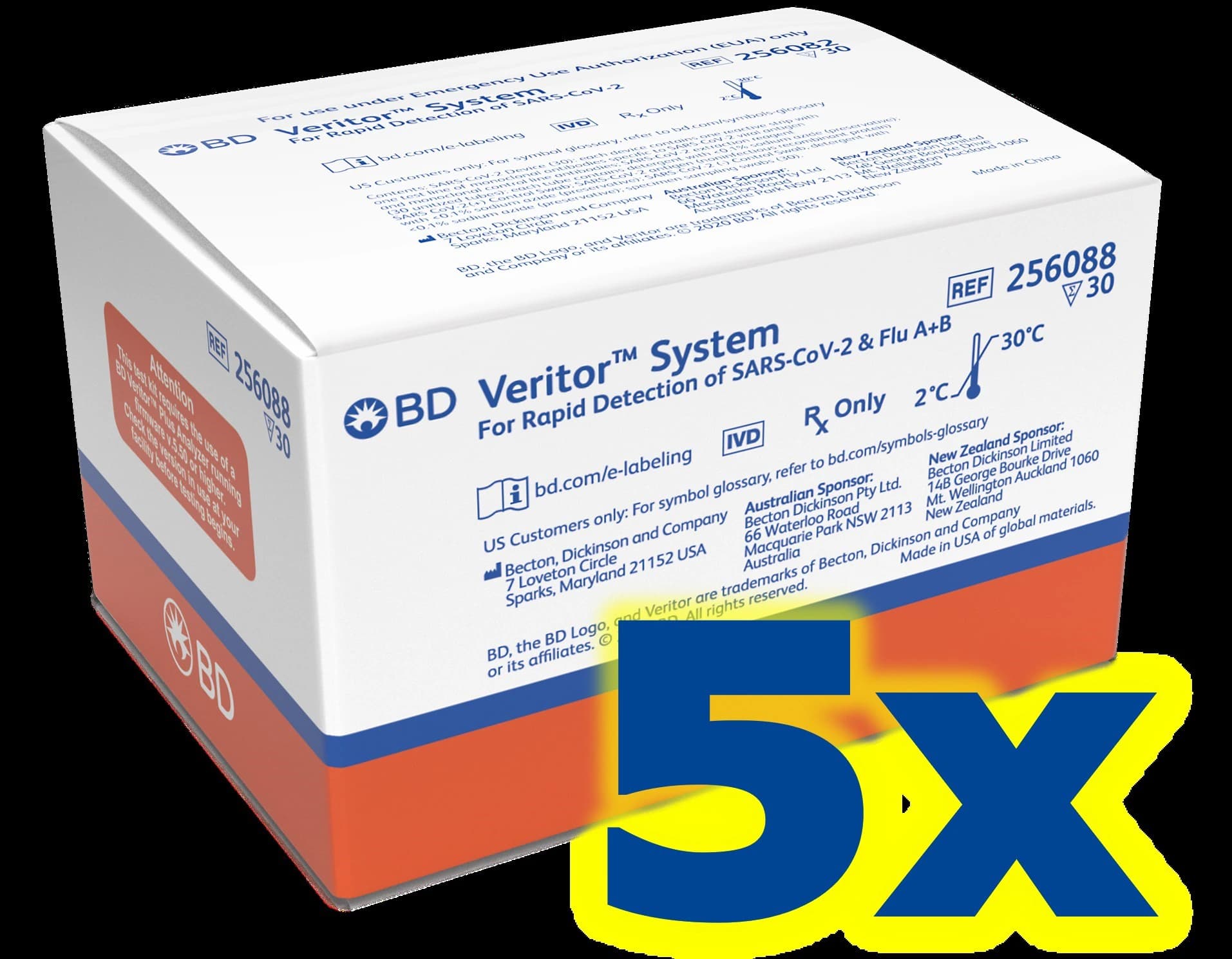 BD Veritor Triplex Promo Pack (Buy 4 Get 1 Free), CLIA Waived, Rapid Diagnostic Test Kit - Veritor Triplex Buy 4 Get 1 - Image 1