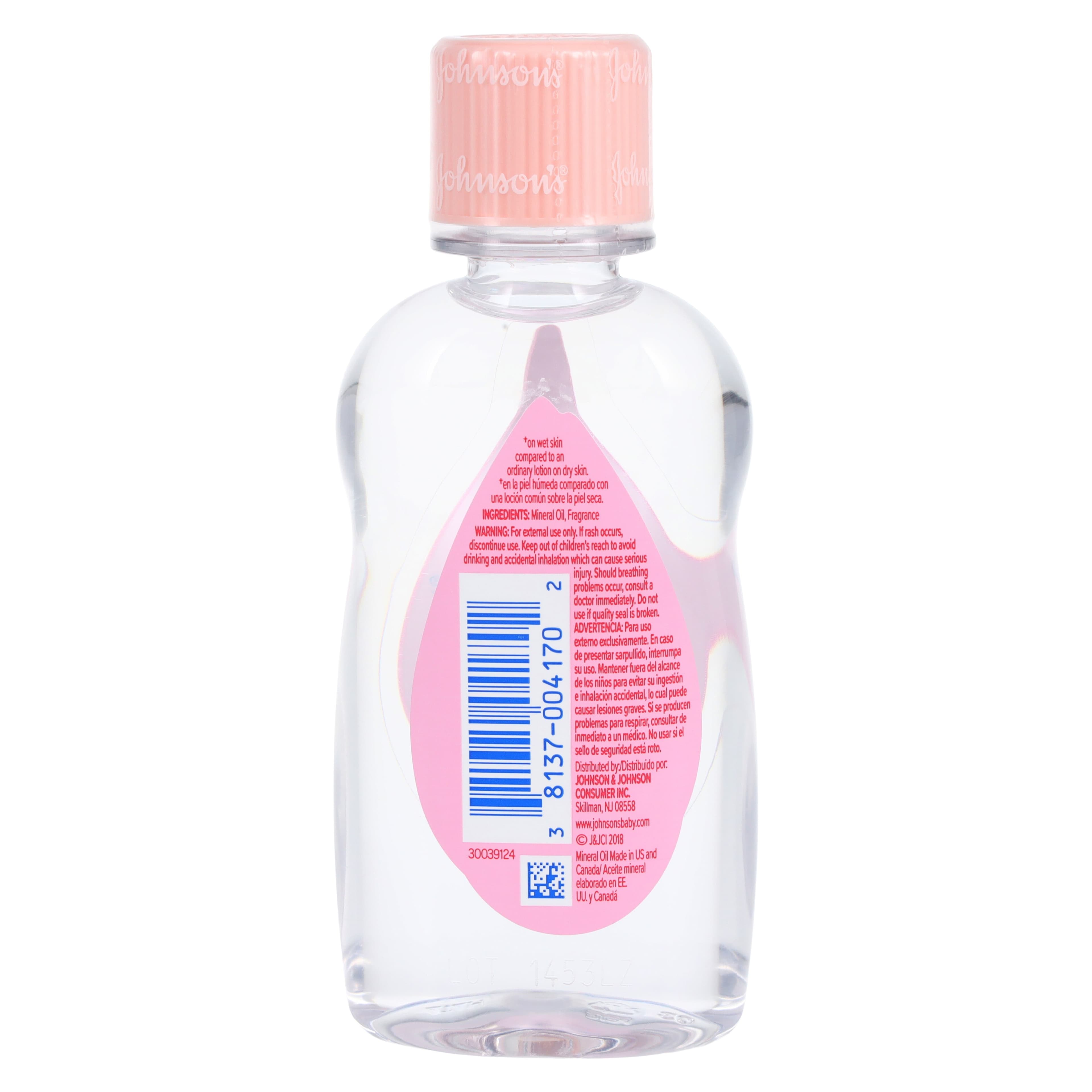 Johnson's Baby Oil, 3 oz Bottles, 8/Pack, 6 Packs/Case thumbnail 2