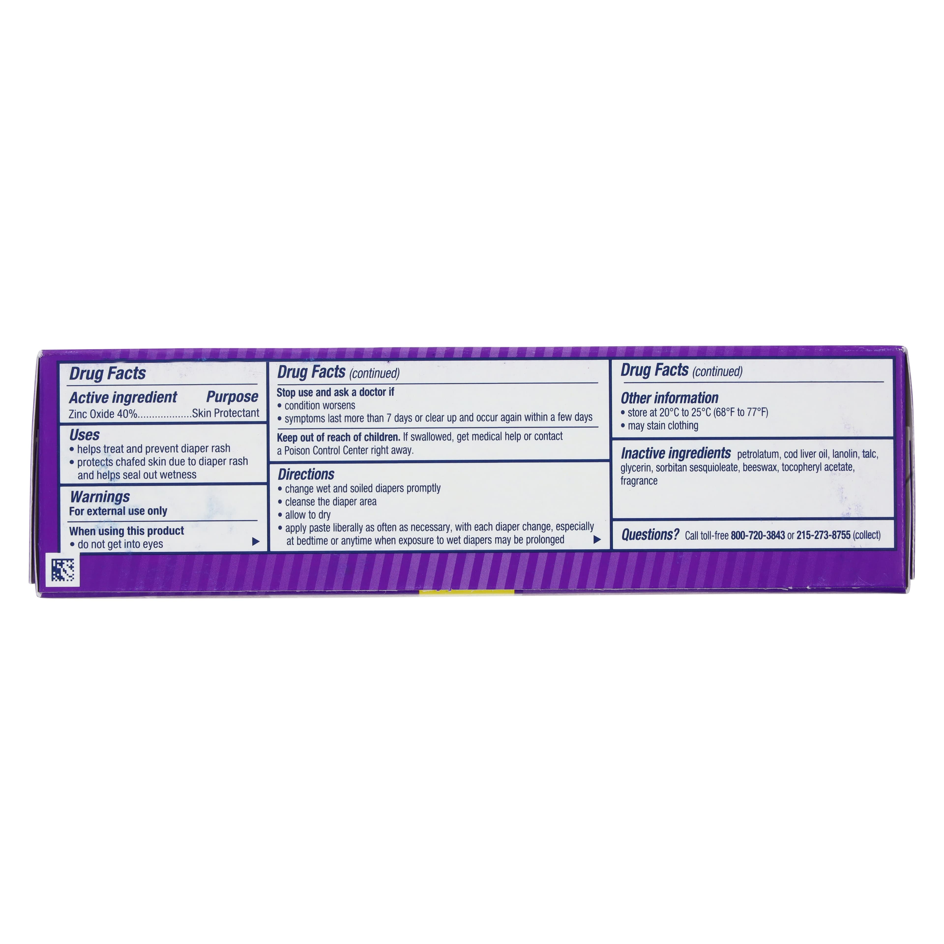 Desitin Diaper Rash Paste, Zinc Oxide, 4 oz, 6/Pack thumbnail 2
