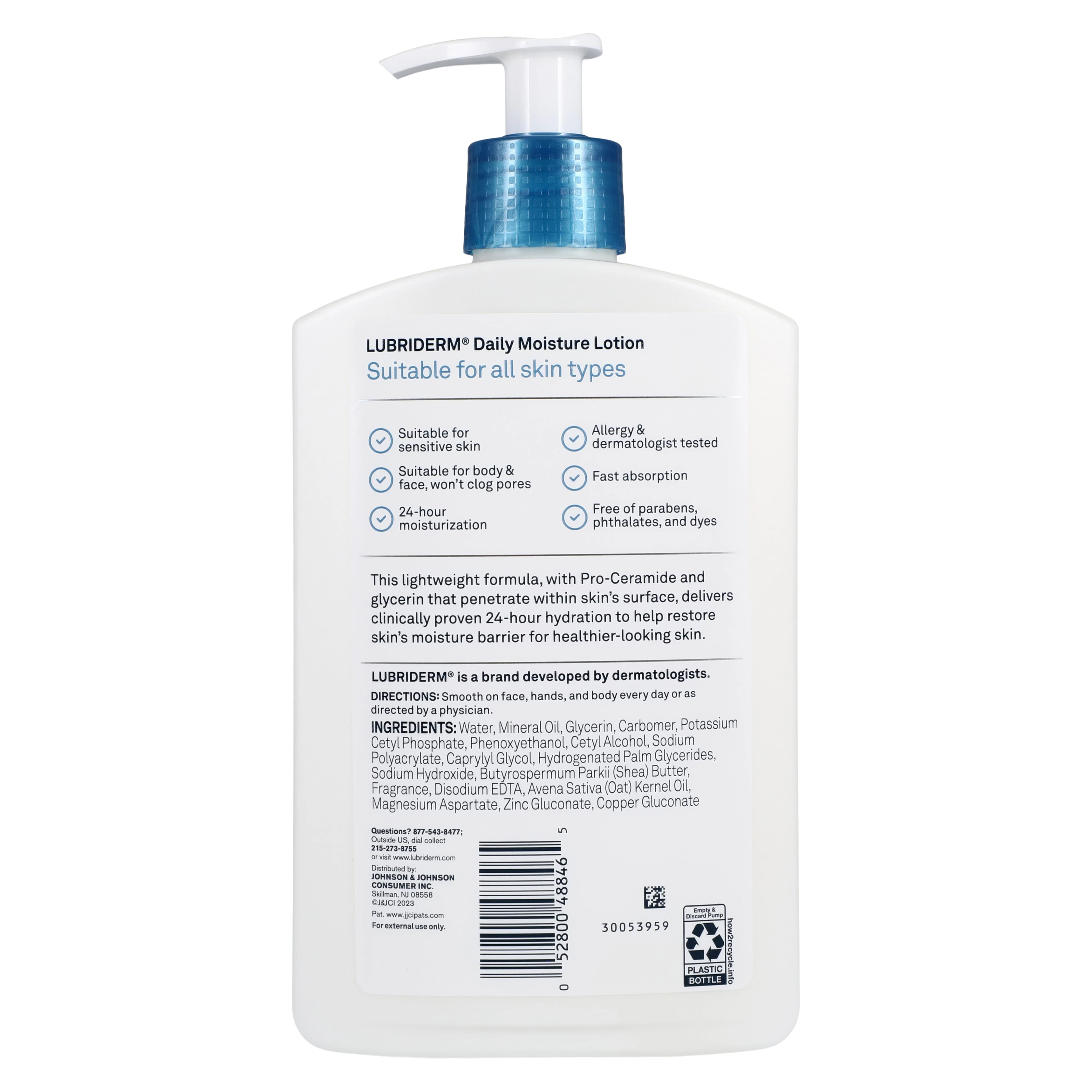 Lubriderm Daily Moisturizing Lotion, Scented, 16 oz, 3/Pack thumbnail 2