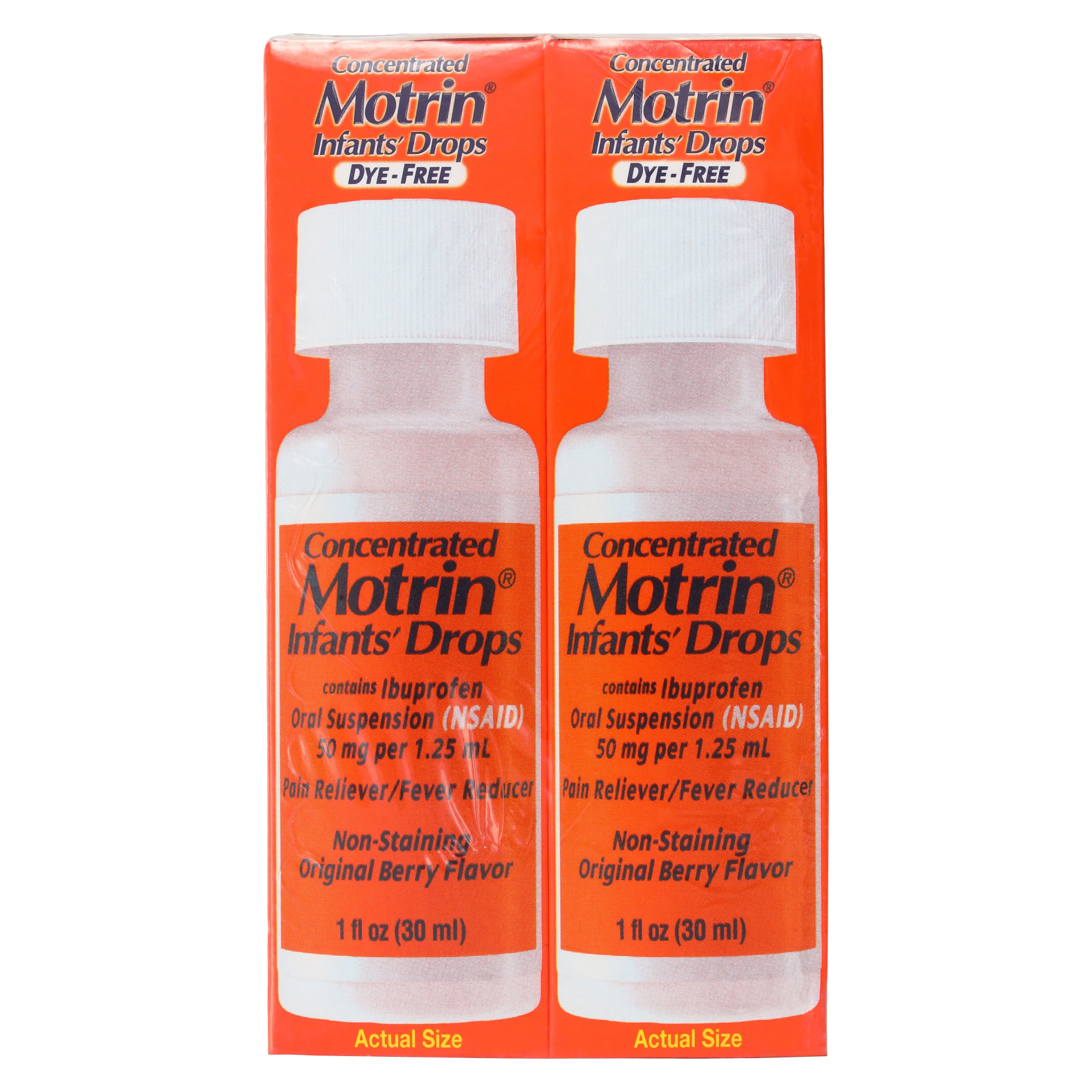 Motrin Infant Drops Dye-Free Berry 1 oz (50 mg/1.25 mL Oral Suspension, 6/Package) thumbnail 2