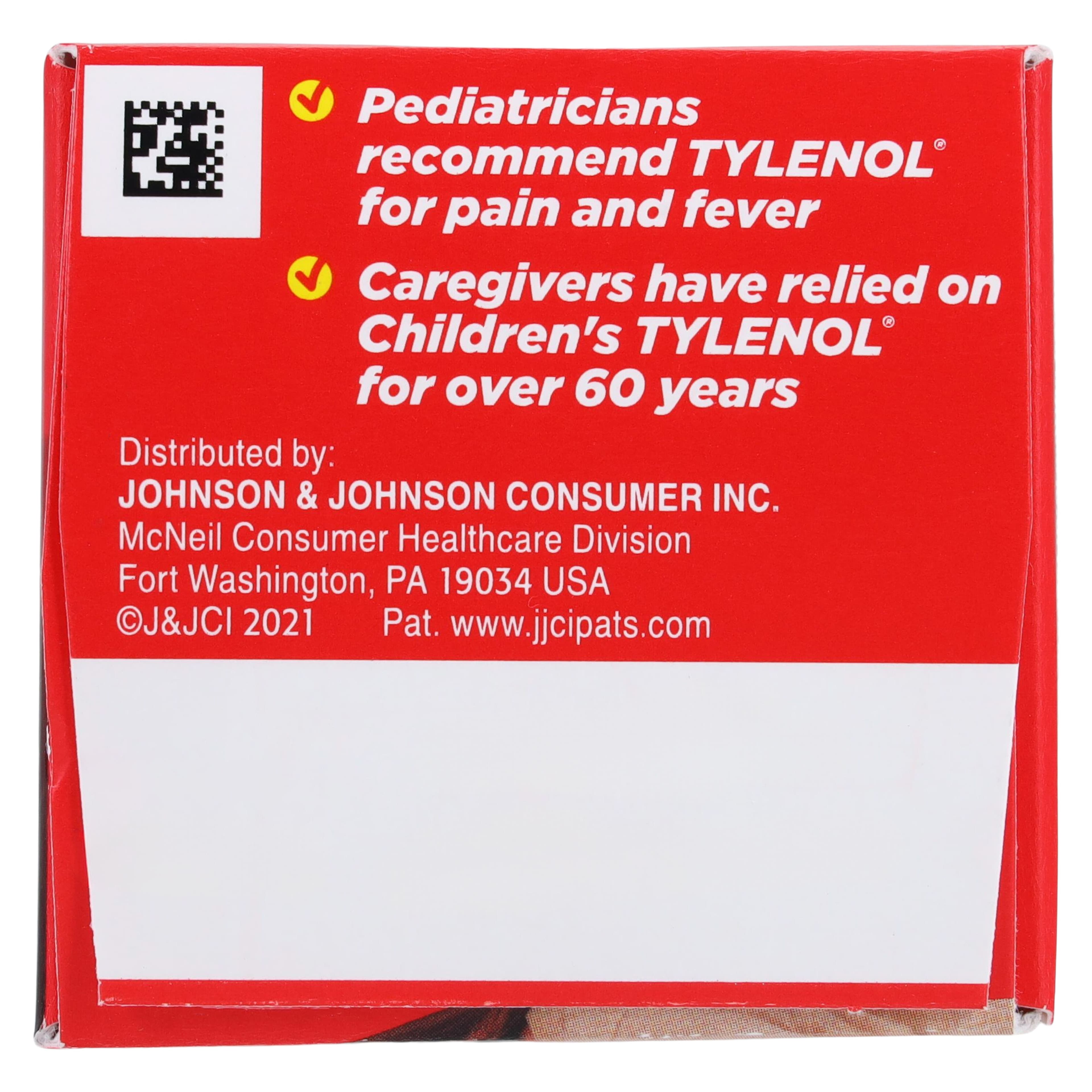 Tylenol Children's Chewable Tablets, 160 mg, Bubble Gum Flavor, 3 Bottles/Package thumbnail 5