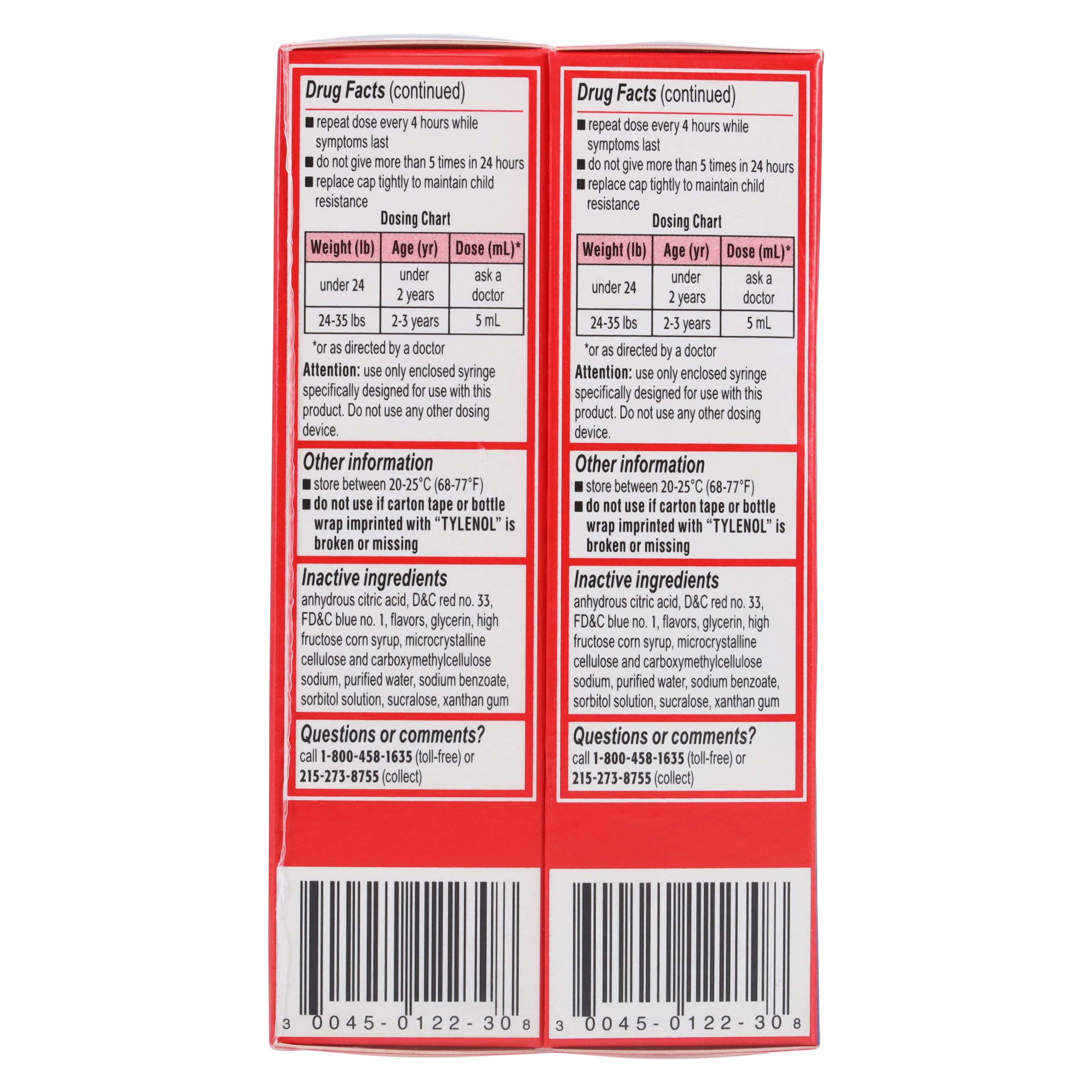 Tylenol Infant Liquid, 160 mg/5 mL, Grape, 1 oz Dropper Bottle, 6/Pack thumbnail 3