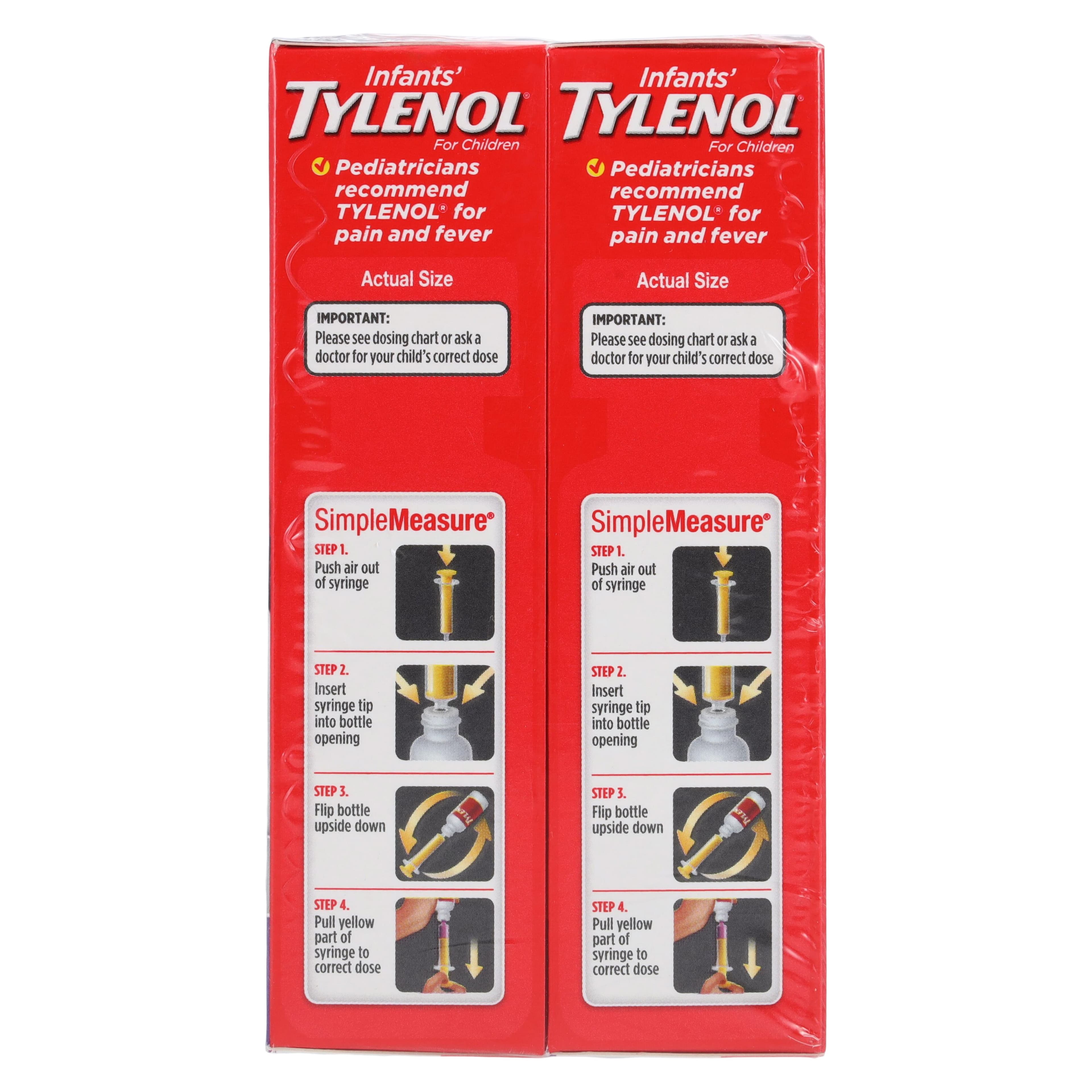 Tylenol Infant Liquid, 160 mg/5 mL, Grape, 1 oz Dropper Bottle, 6/Pack thumbnail 4