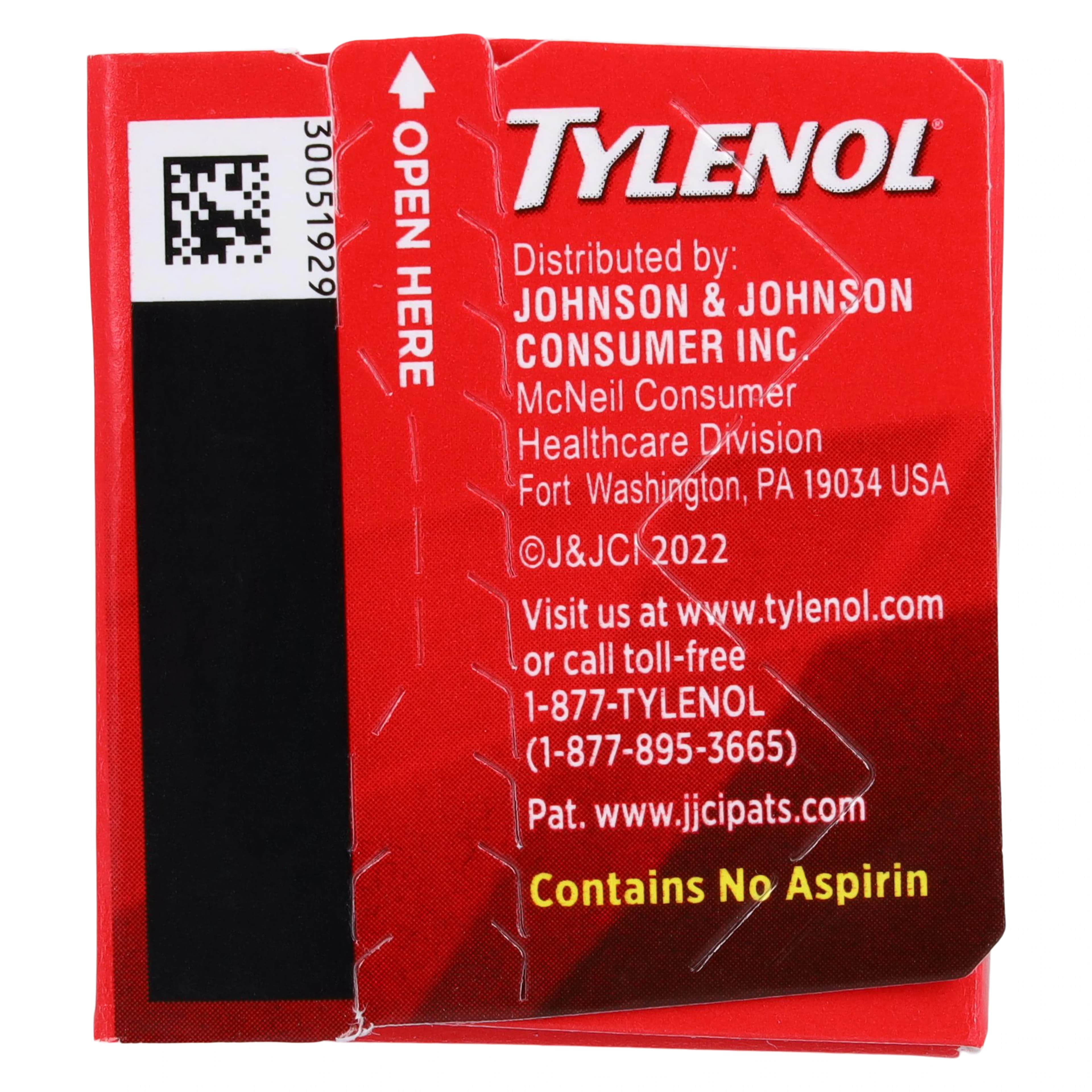 Tylenol Extra Strength Pain Reliever/Fever Reducer Caplets, 500 mg, 6 Bottles/Package thumbnail 6