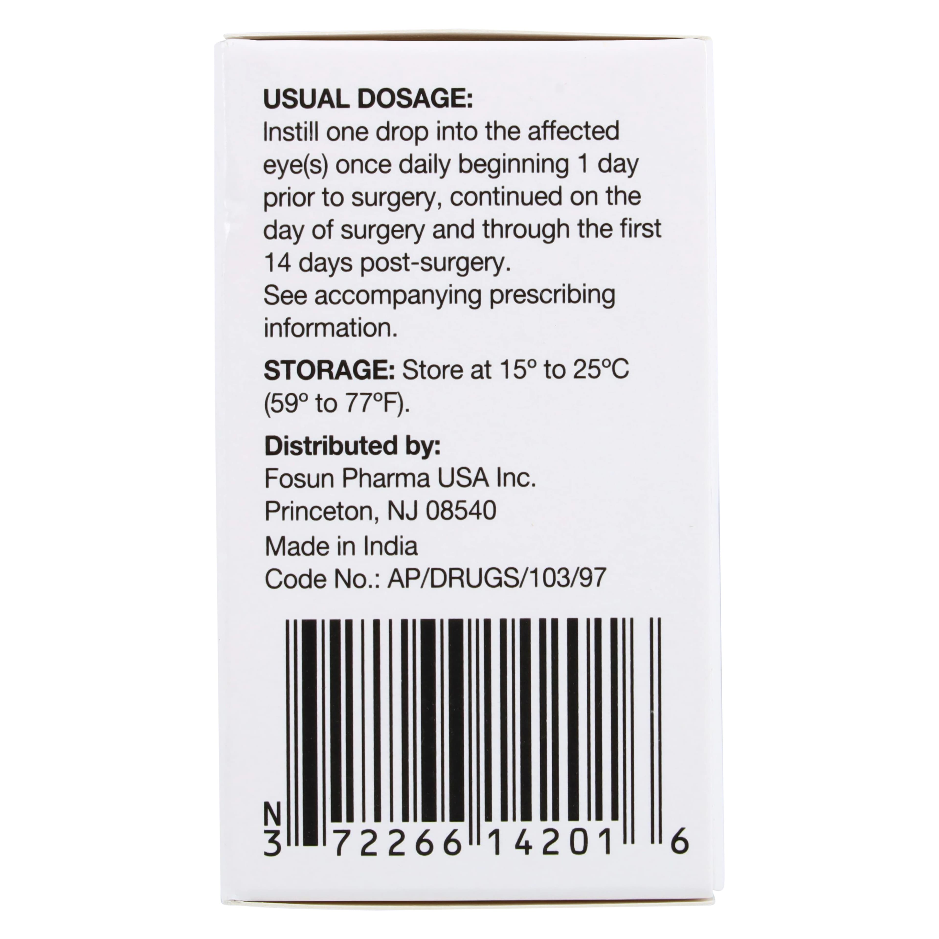 Bromfenac Sodium Ophthalmic Solution 0.09%, 1.7 mL Bottle thumbnail 5