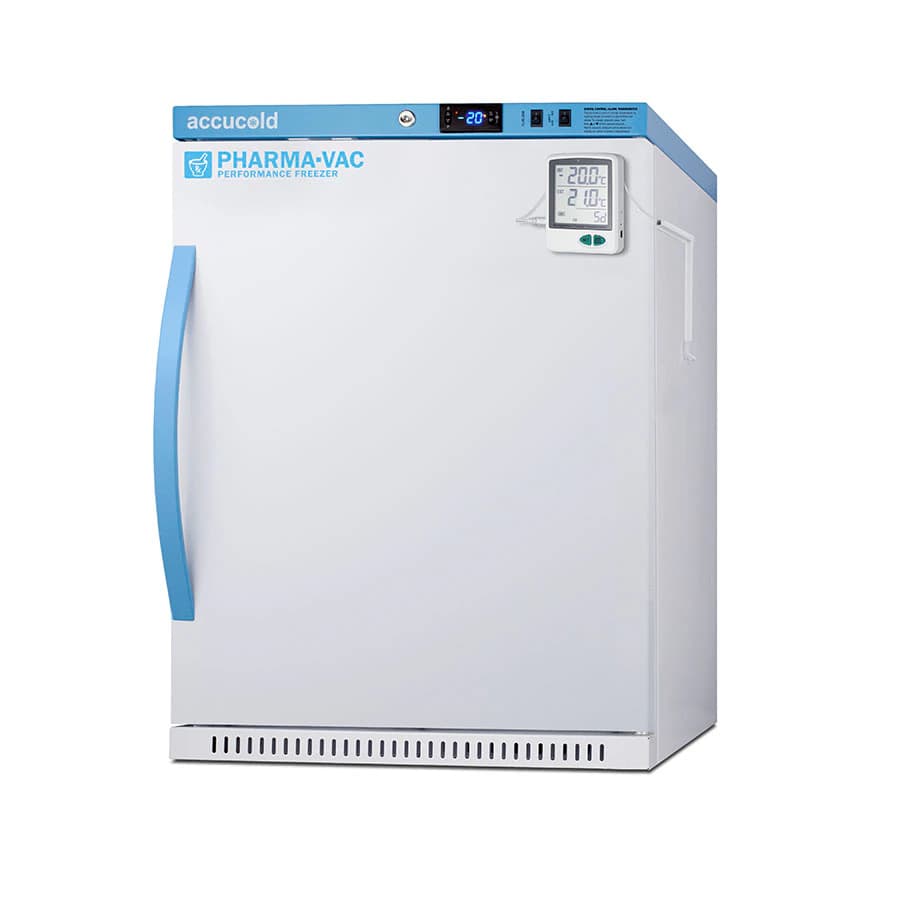 Accucold Vaccine/Pharmacy Freezer, Built-In Solid, 3.88 cu ft, Right Hinge, Factory Reversible, -10 to -30°C, Manual Defrost - Freezer Vac Built-In Solid - Image 1