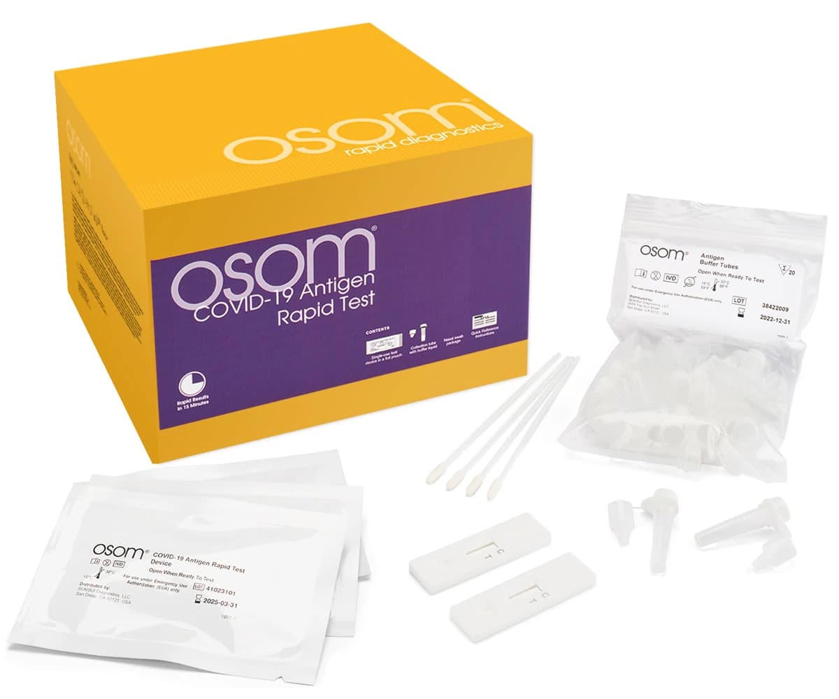 OSOM COVID-19 Antigen Test Kit, CLIA Waived, 40 Tests/Box thumbnail 2