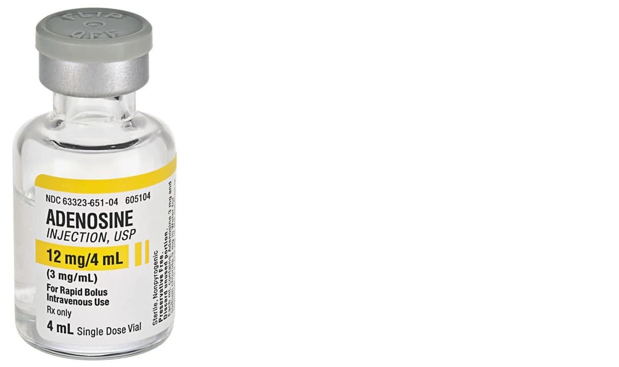 Adenosine Injection SDV 3mg/mL, 4mL Single Dose Vial, 10/Package thumbnail 3